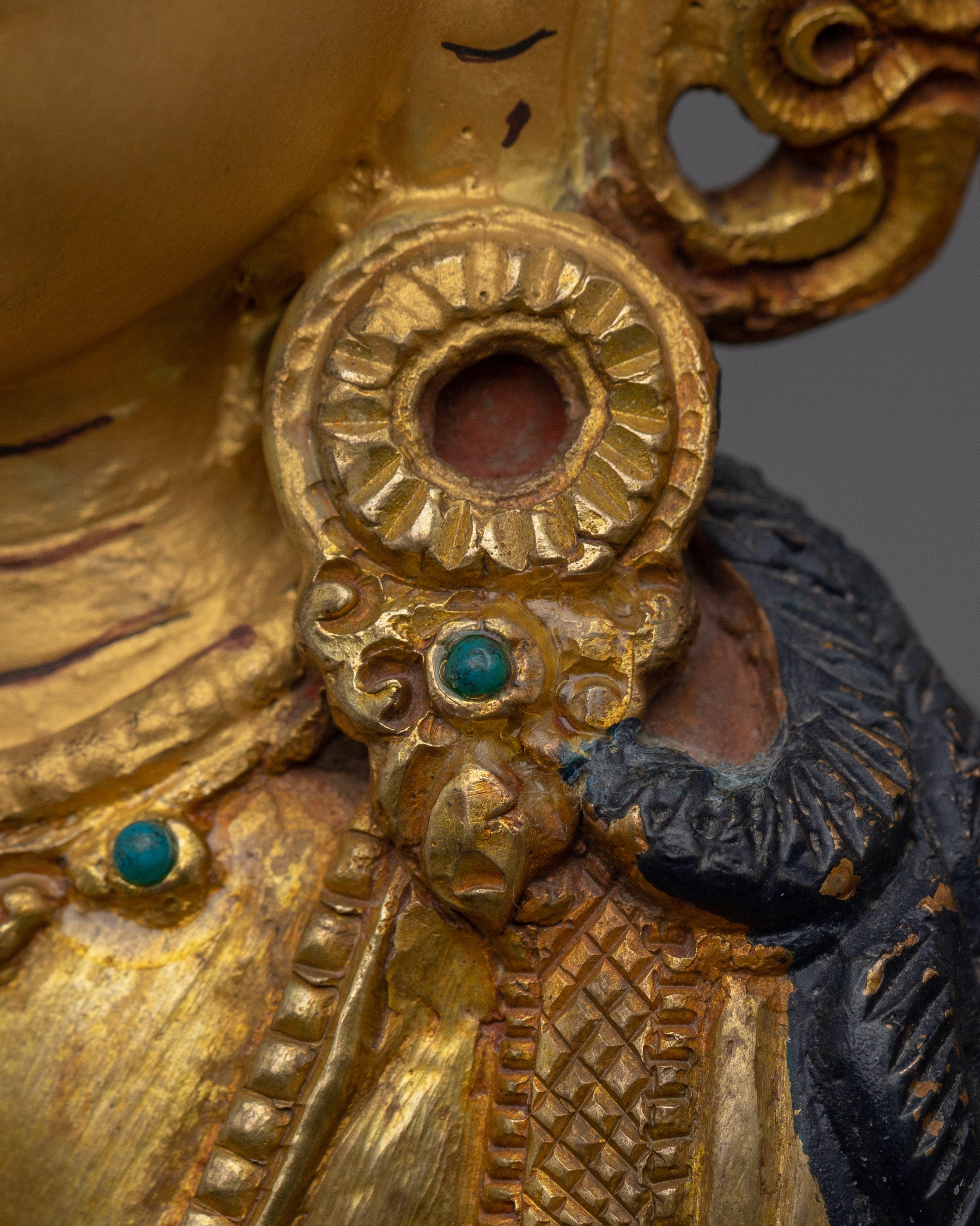 Four-Armed Chenrezig Deity in Copper | Buddhist Statue for Compassion