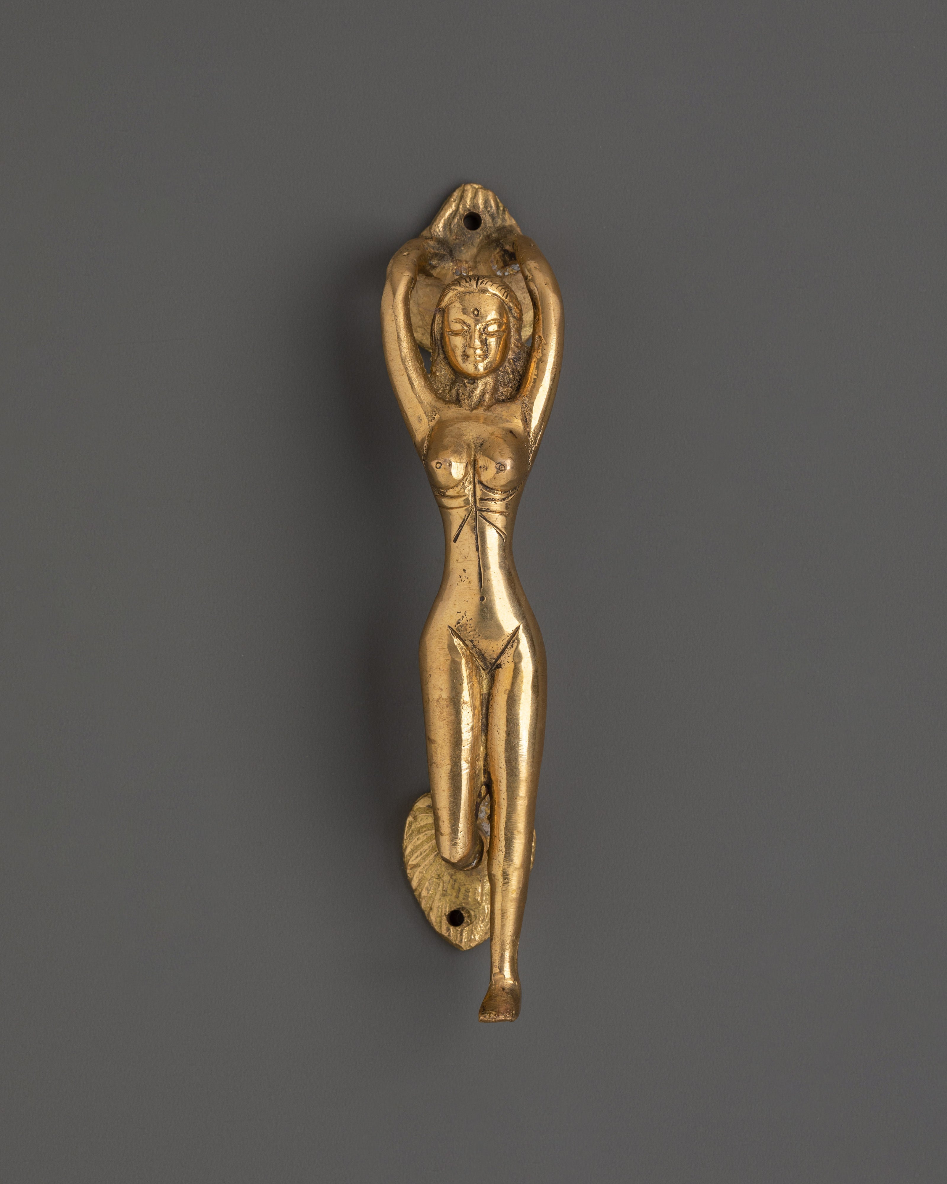 Brass Female Figure Door Handle