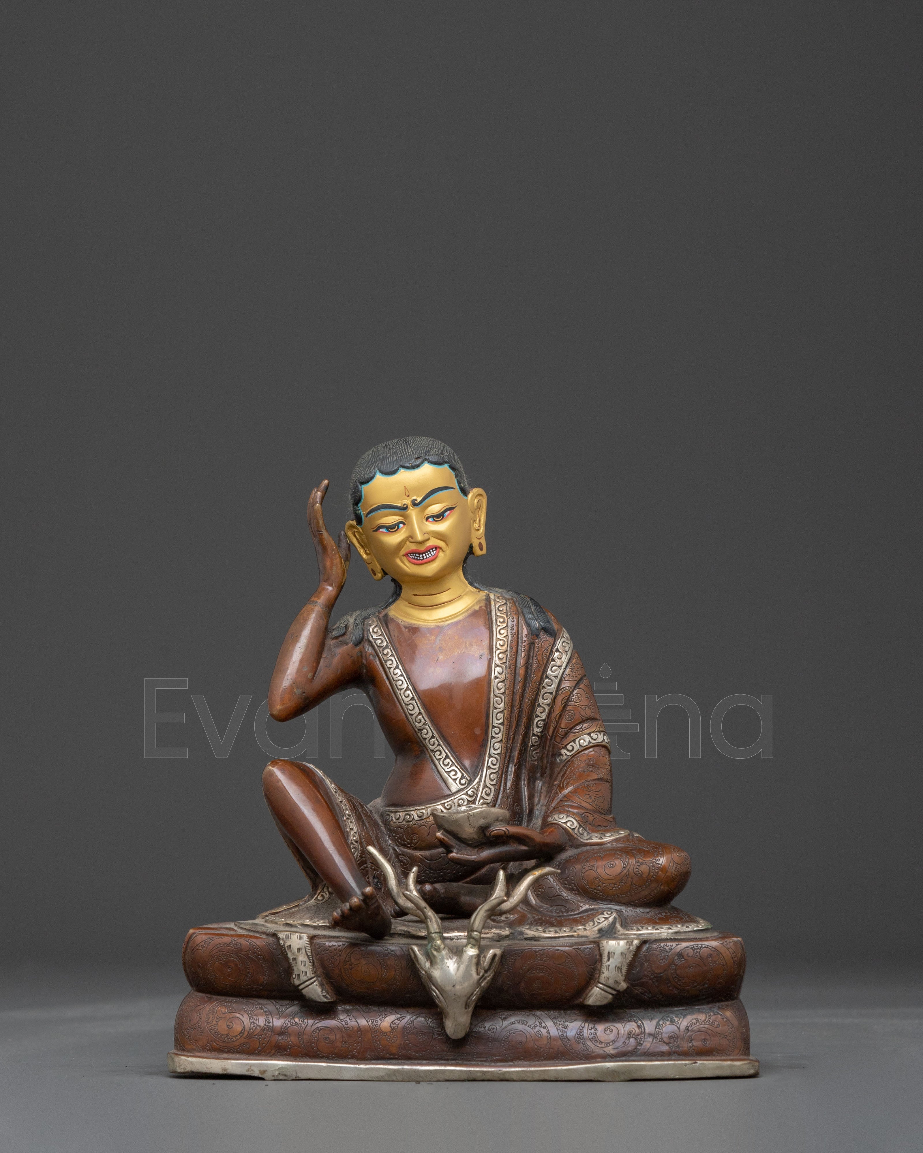 Tibetan Handmade Figurine of Milarepa