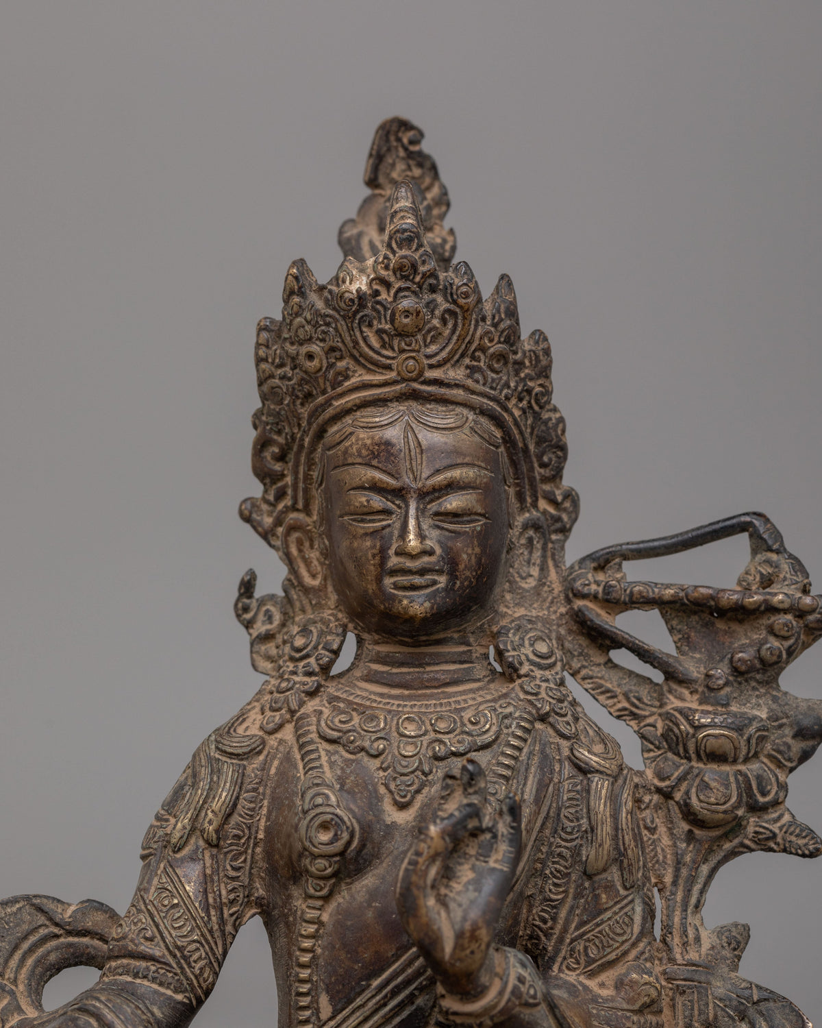 Handcrafted Red Tara Deity Statue | Sacred Tibetan Buddhist Art