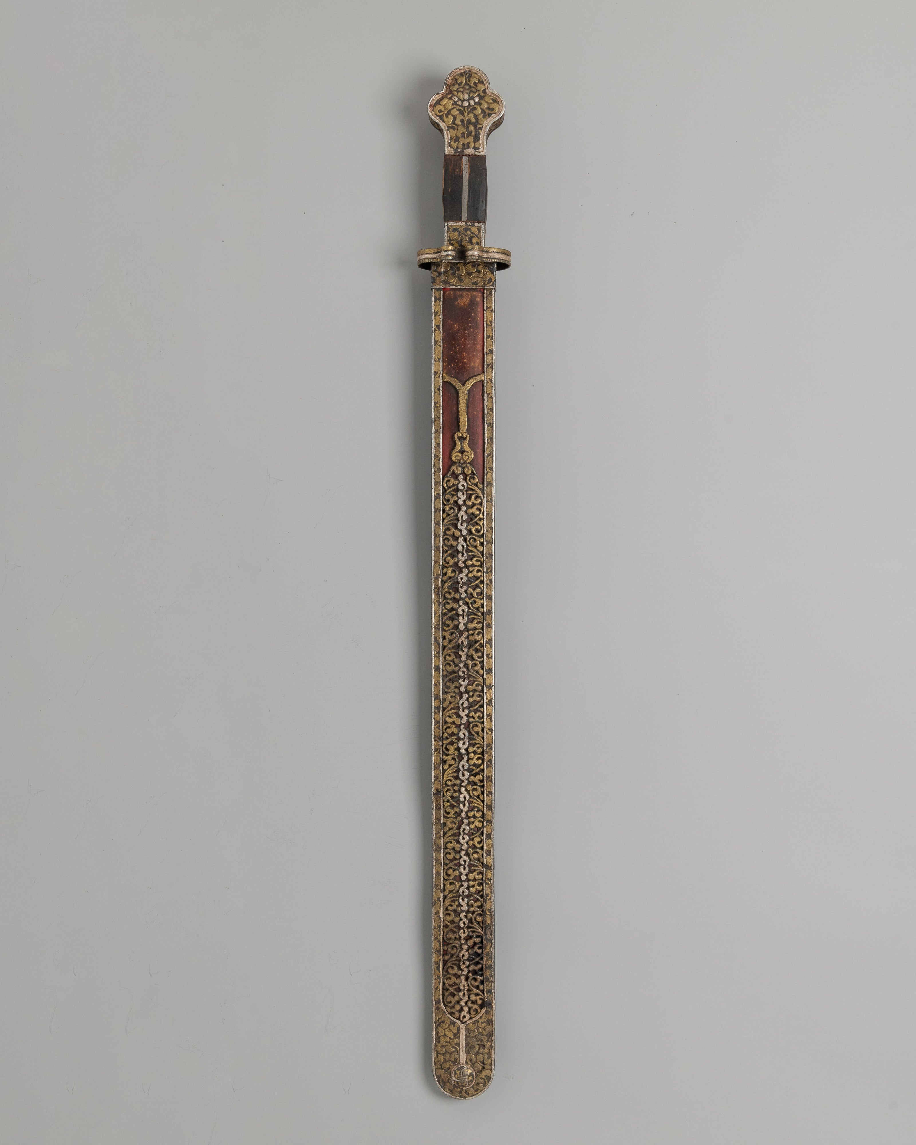 Ritual Sword with Brass Inlays