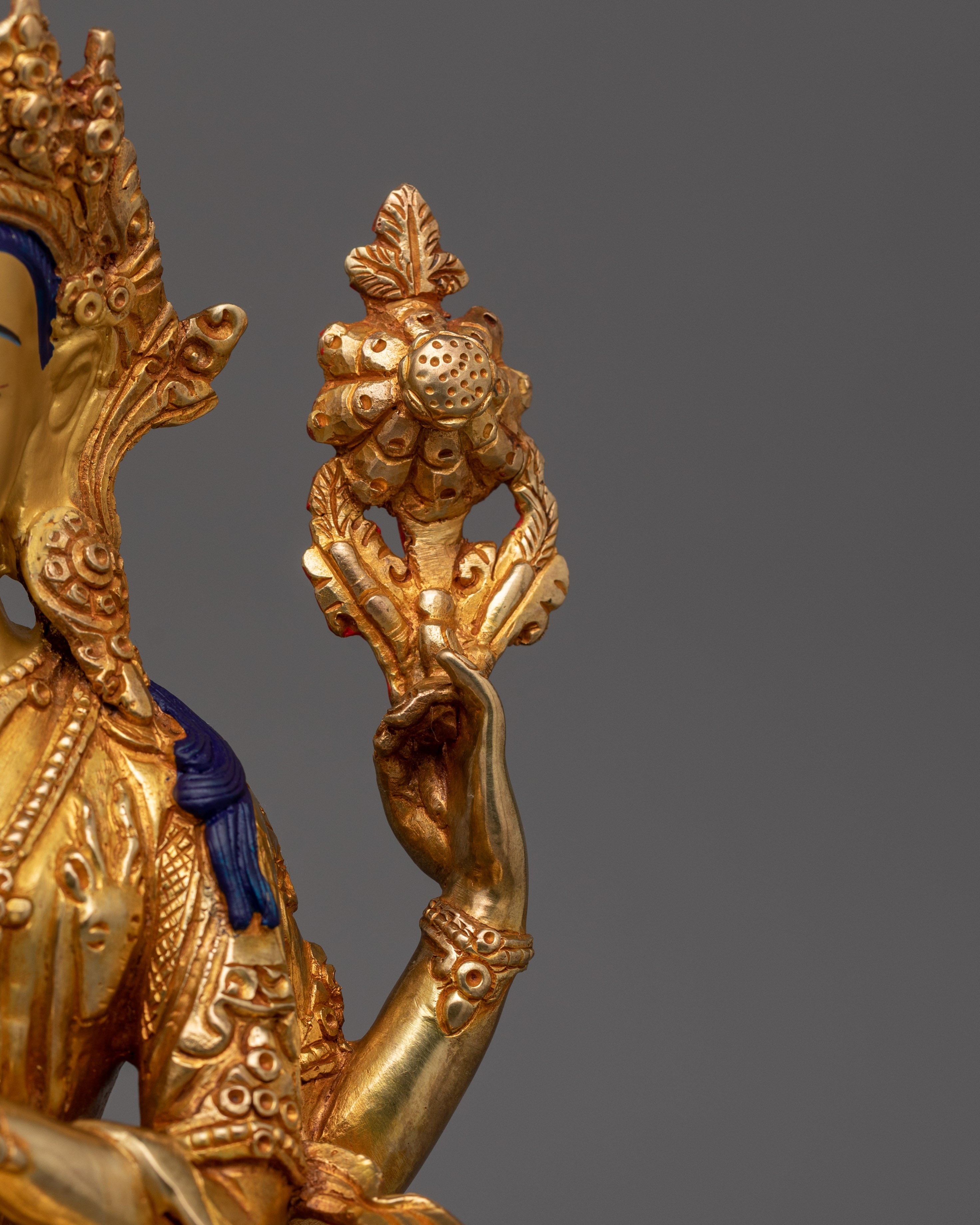 9.6 Inches Chenrezig Statue | A Divine Symbol of Love