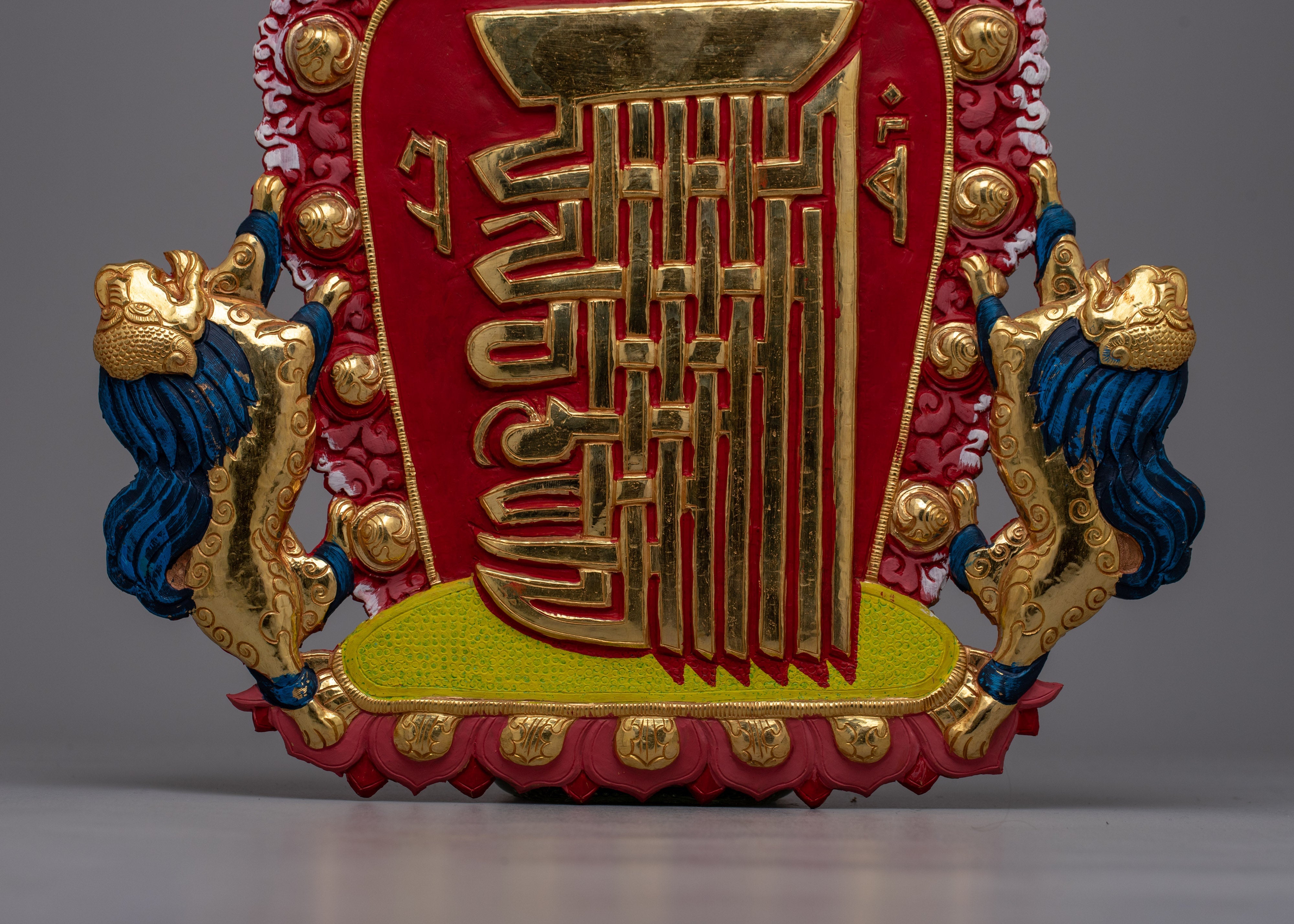 Kalachakra Mantra in Tibetan | Handcrafted Representation of Buddhist Spiritual Practice