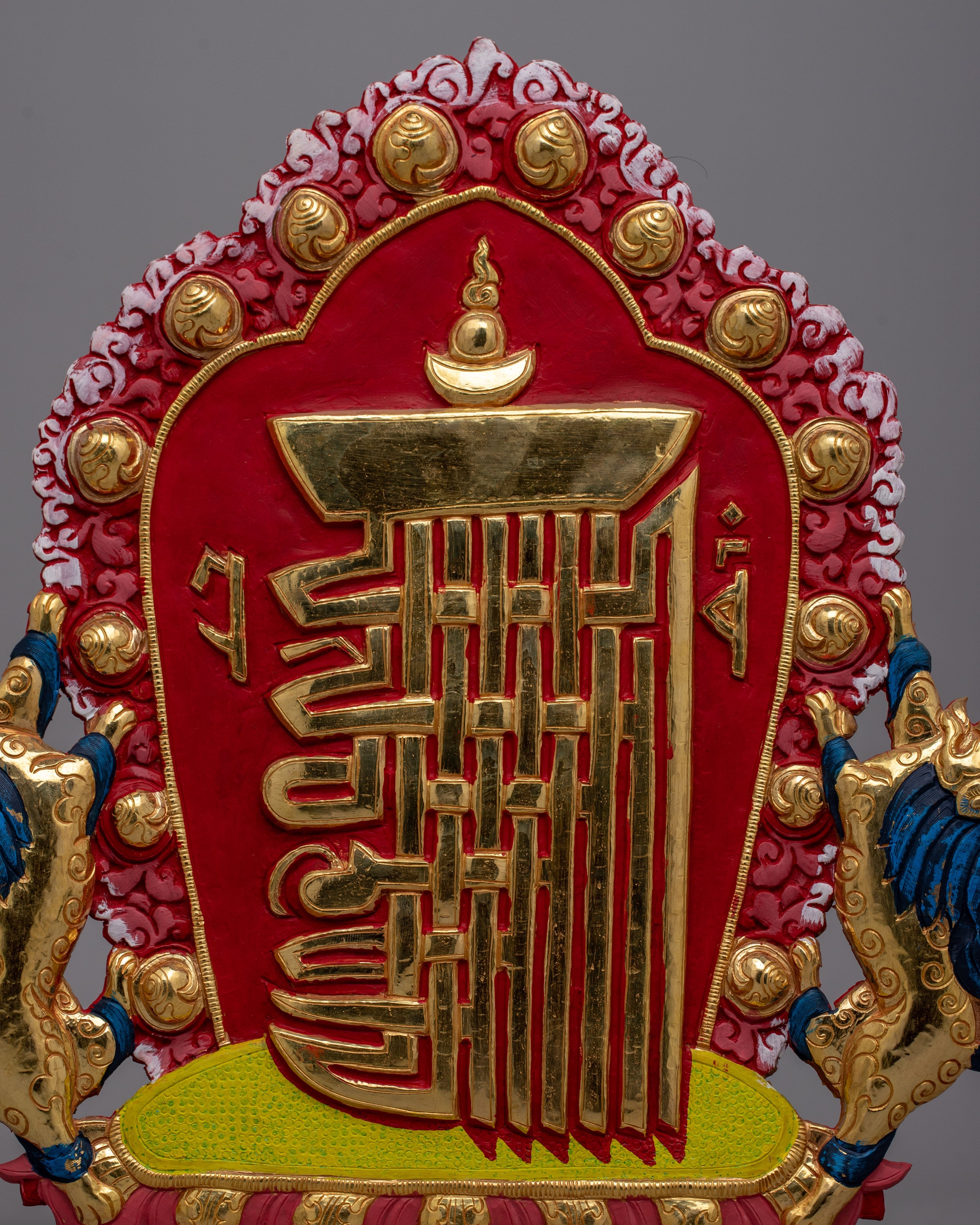 Kalachakra Mantra in Tibetan | Handcrafted Representation of Buddhist Spiritual Practice