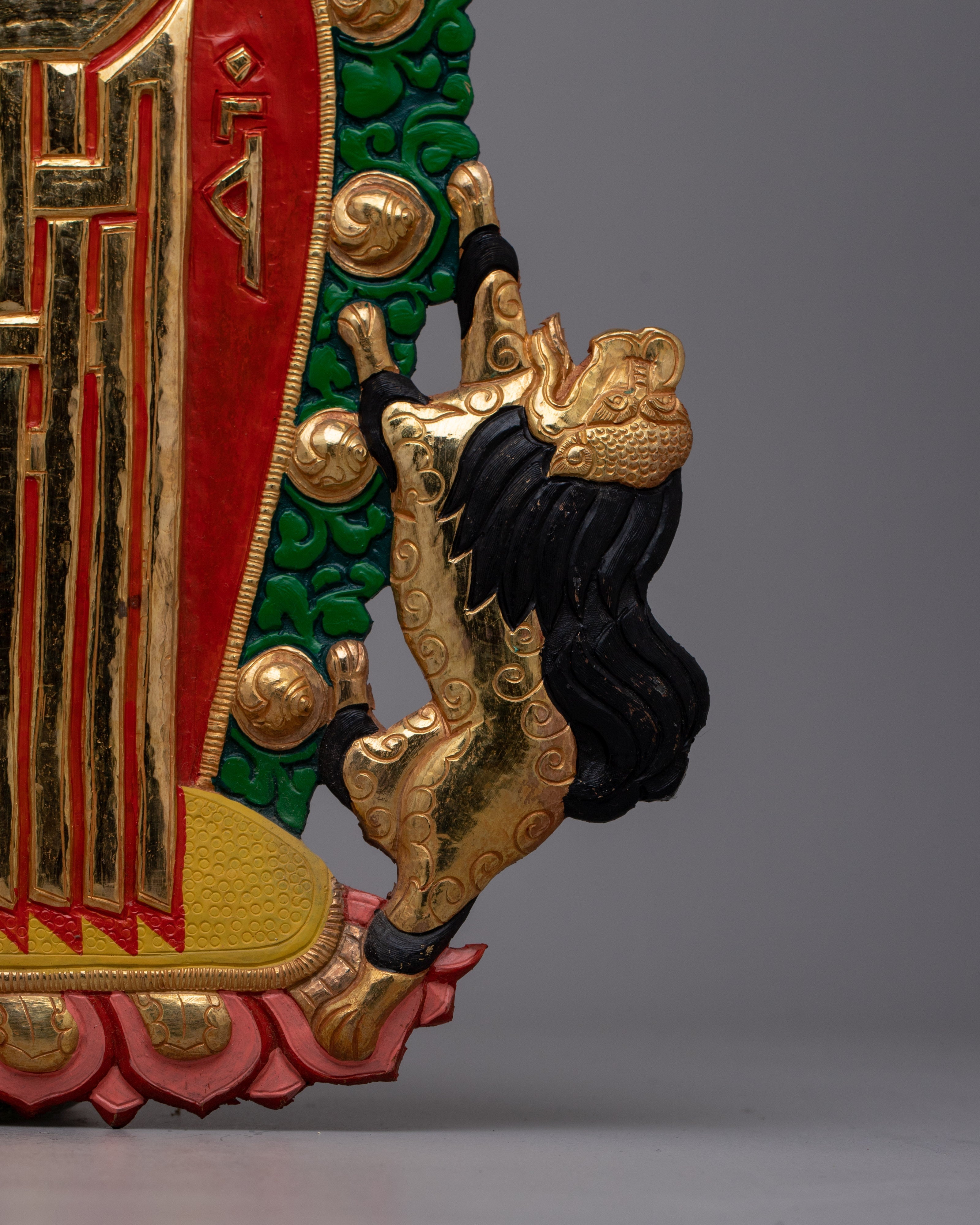 Copper Kalachakra Mantra Wall Hanging | Traditional Craftsmanship in Sacred Tibetan Art