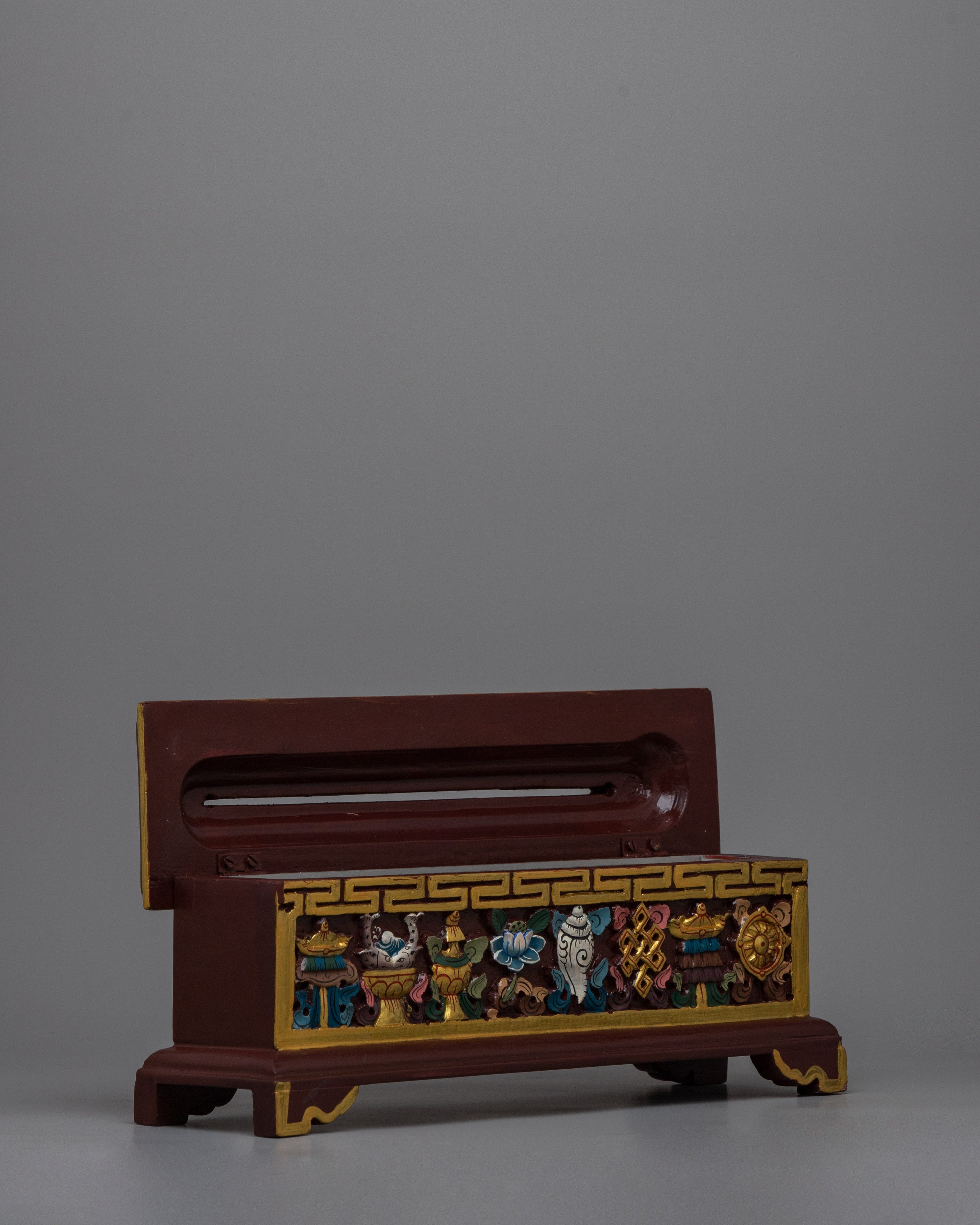 Wooden Incense Burner Box | Handcrafted Holder for a Calming and Aromatic Ambiance