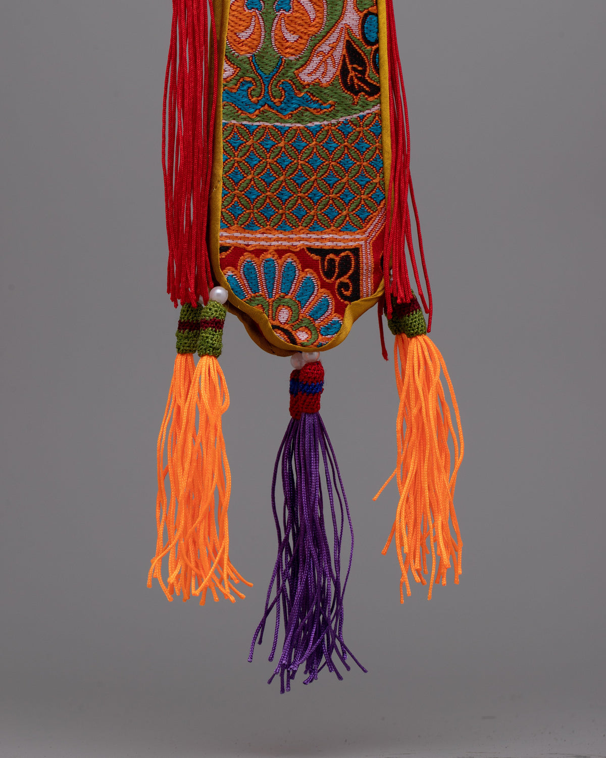 Dharma Damaru Tail | Detailed Elegance Reflecting Spiritual Resonance