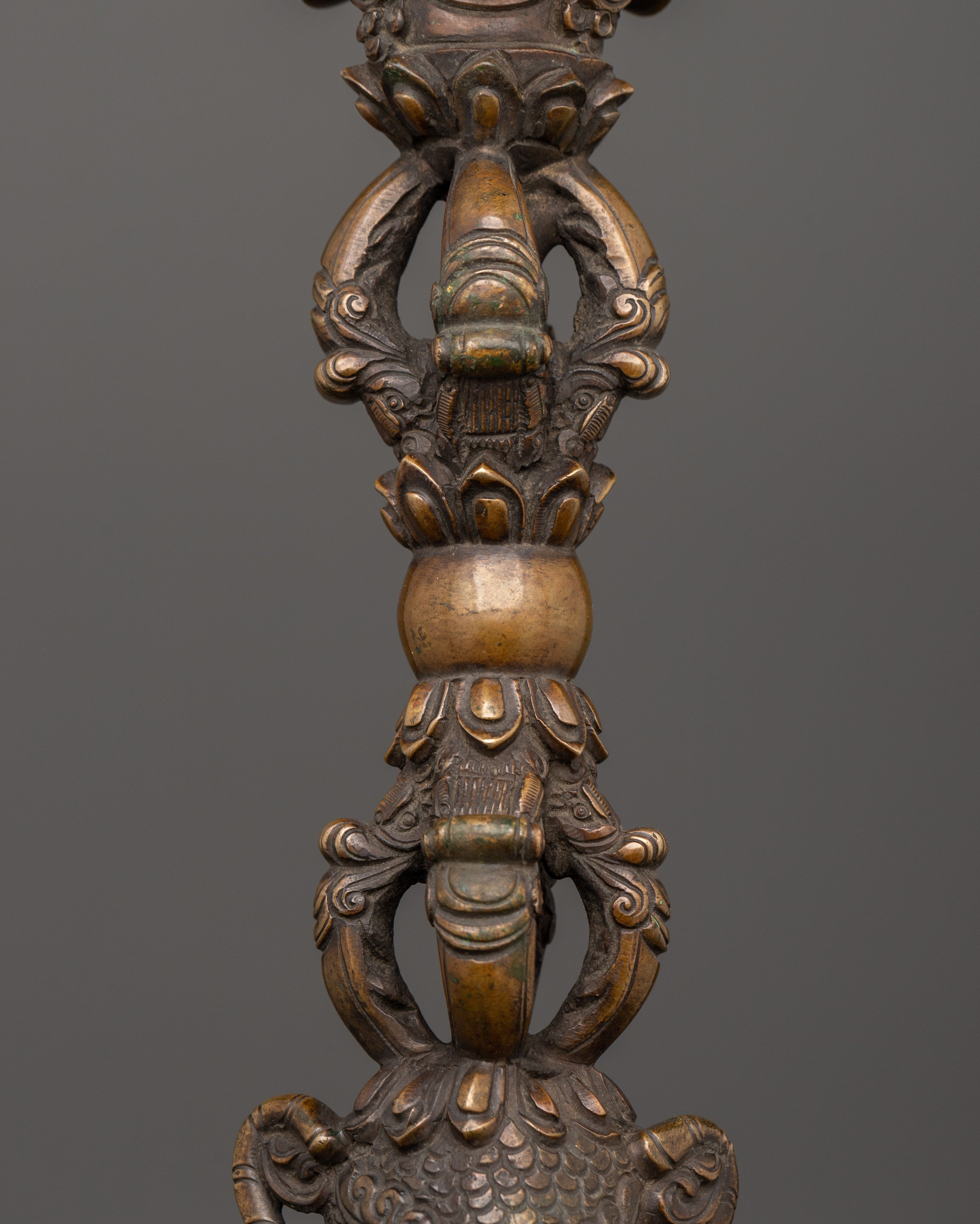 Copper Shaman Dagger | Authentic Tibetan Ritual Phurba