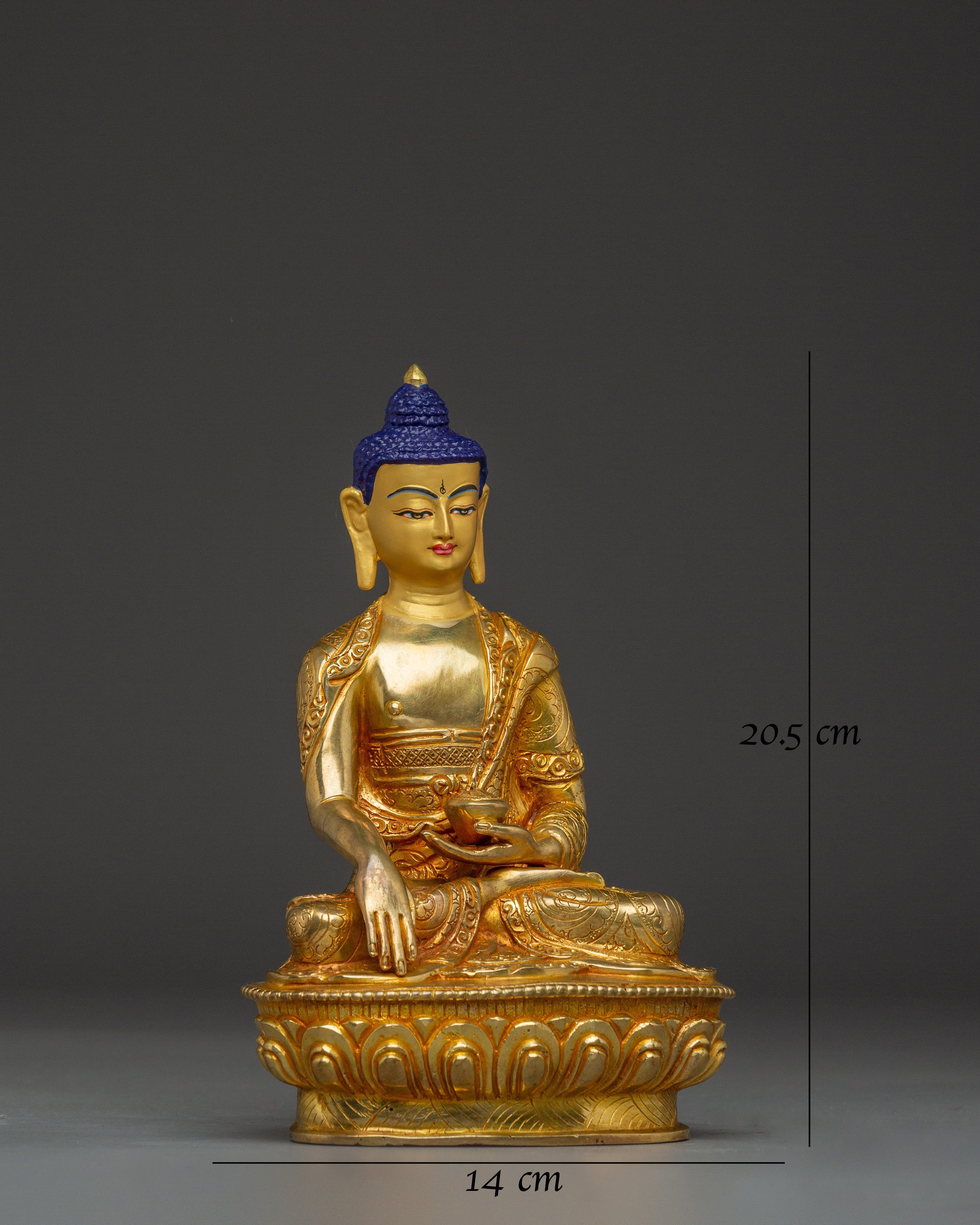 Gold Gilded Buddha Shakyamuni Artwork