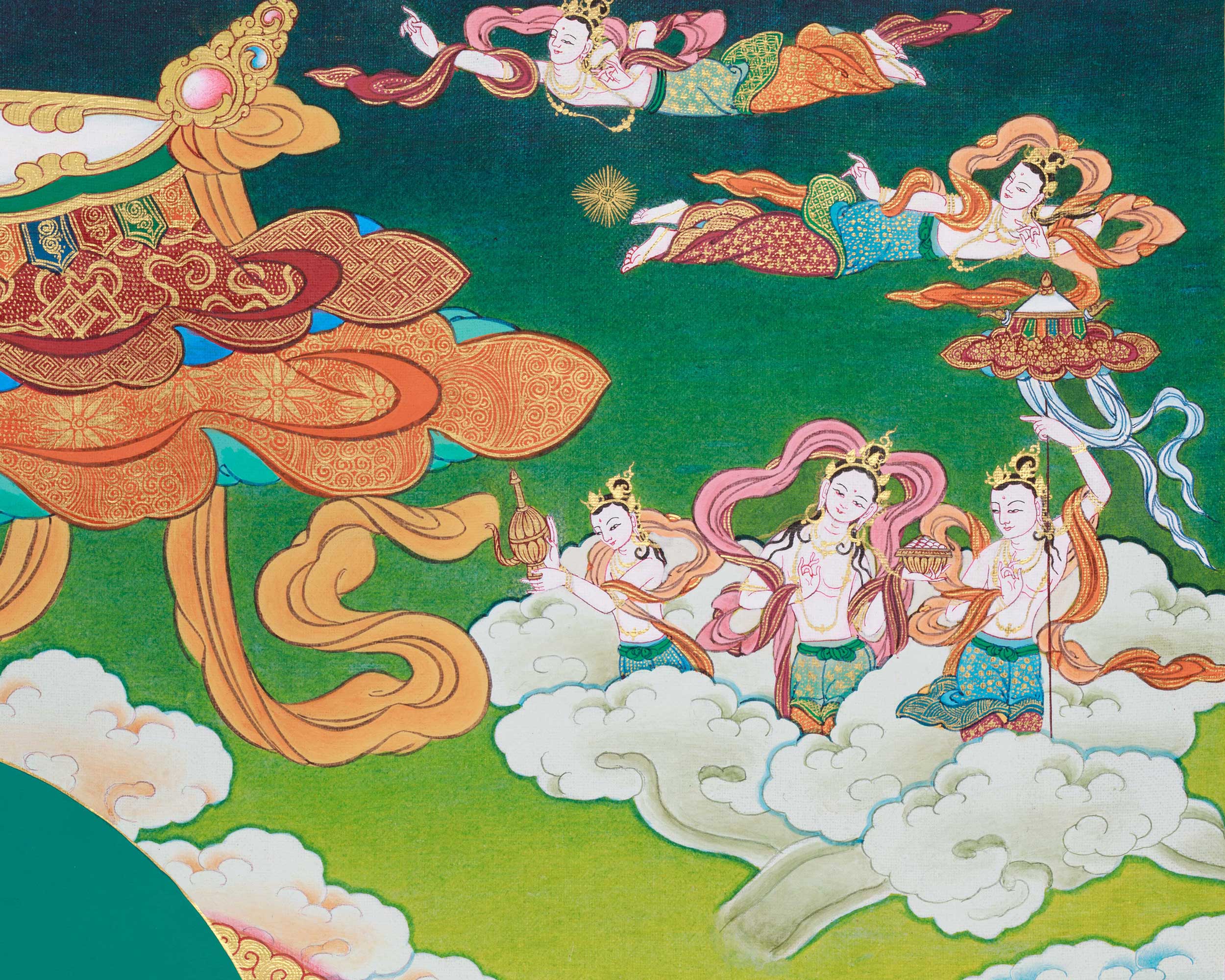 Buddha Tara Thangka | Traditionally Hand-Painted White Tara Art