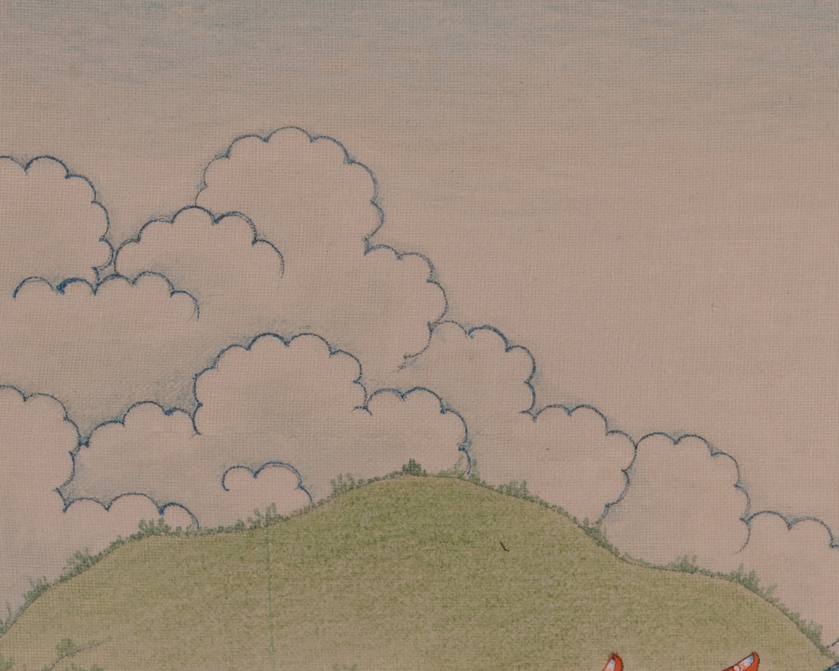 Spiritual Manjushri Artwork | Enlightened Wisdom Deity | Traditional Thangka