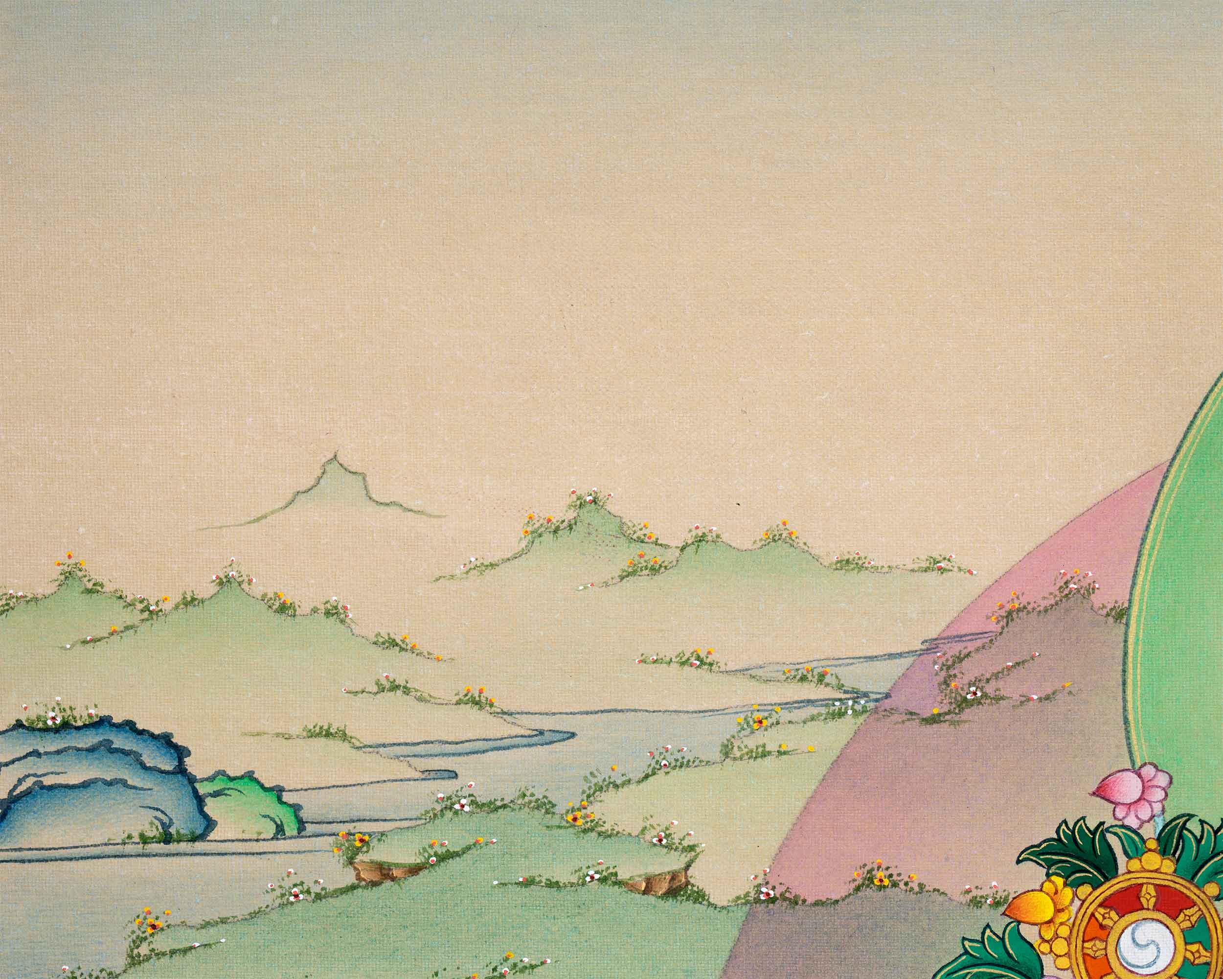 Maitreya Buddha's Presence in Canvas Print | Embodiment of Future Enlightenment