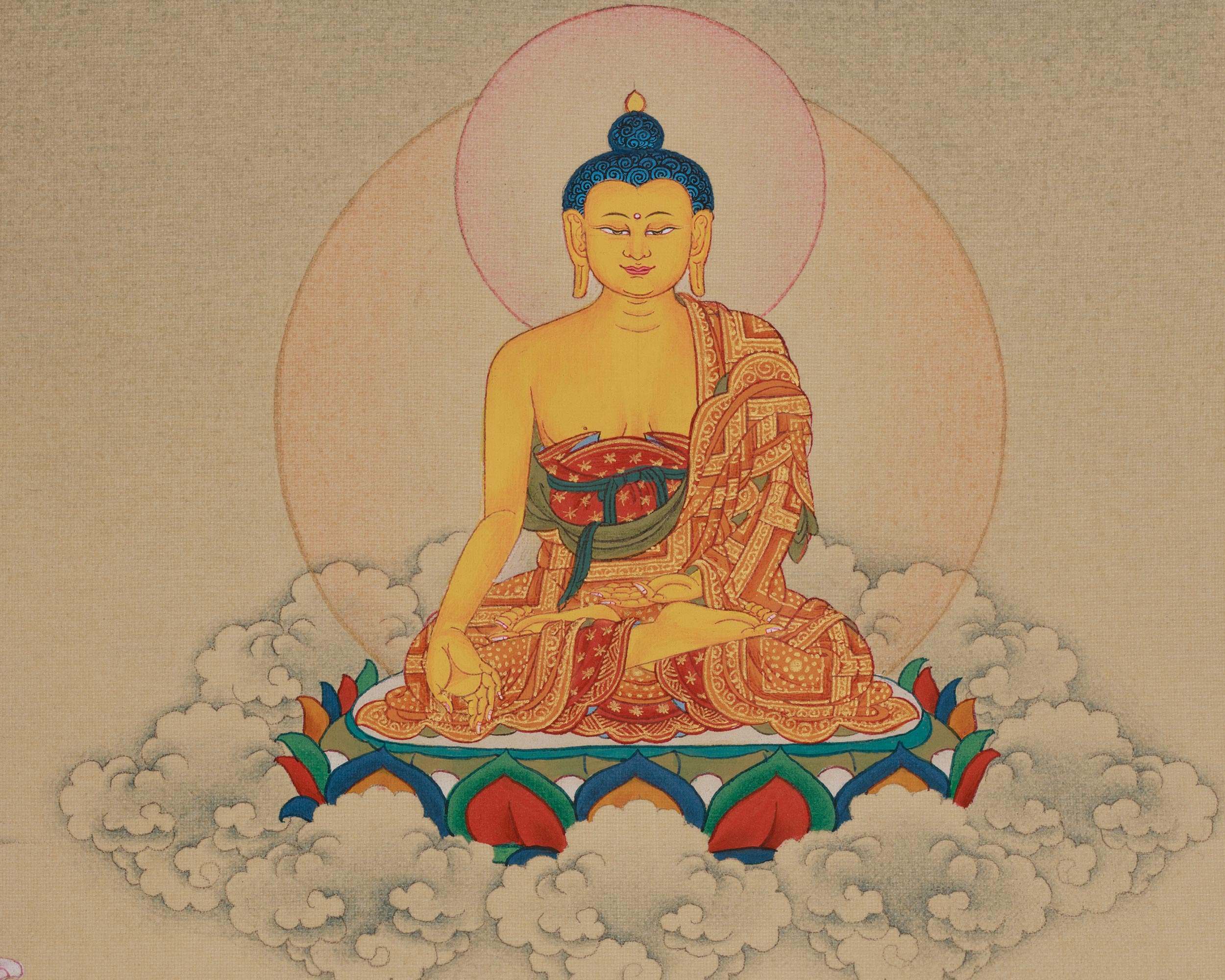 Authentic Asta Medicine Buddha Thangka | Healing Deity | Bhaisajyaguru Art