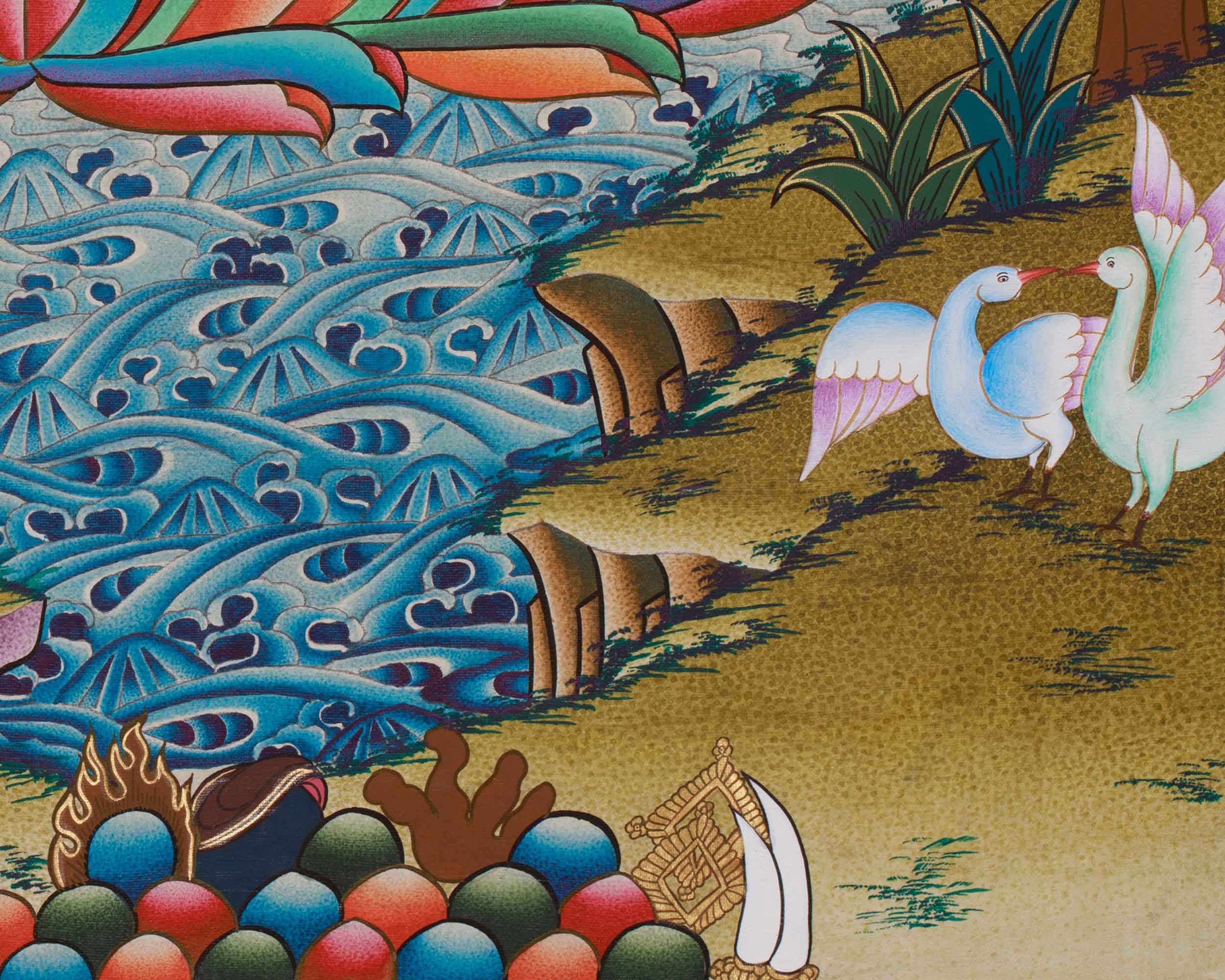 Shakyamuni Buddha Thanka | A Sacred Representation of the Buddha’s Enlightenment