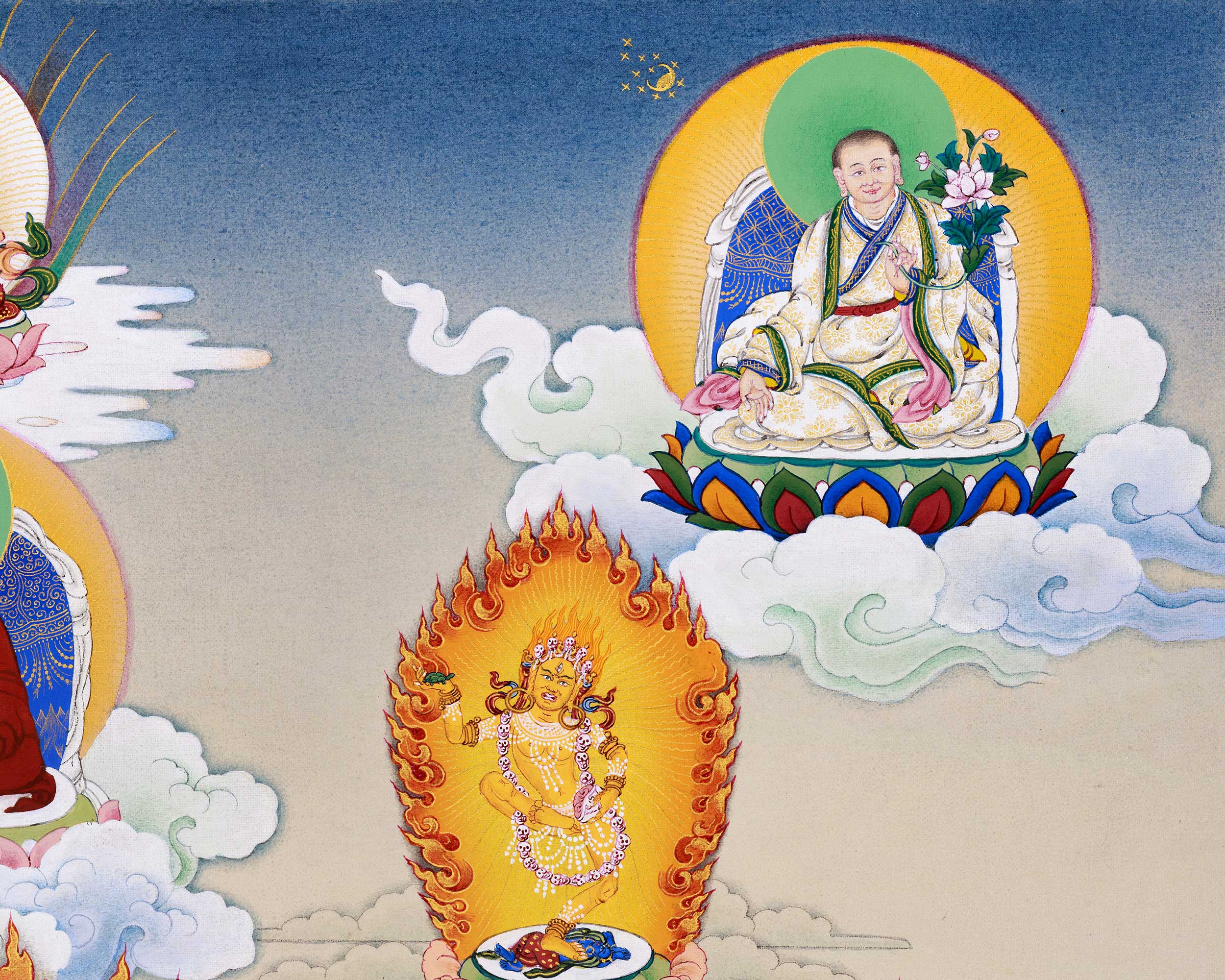 The Embodiment of Tantric Wisdom: A Hand-Painted Hevajra Thangka