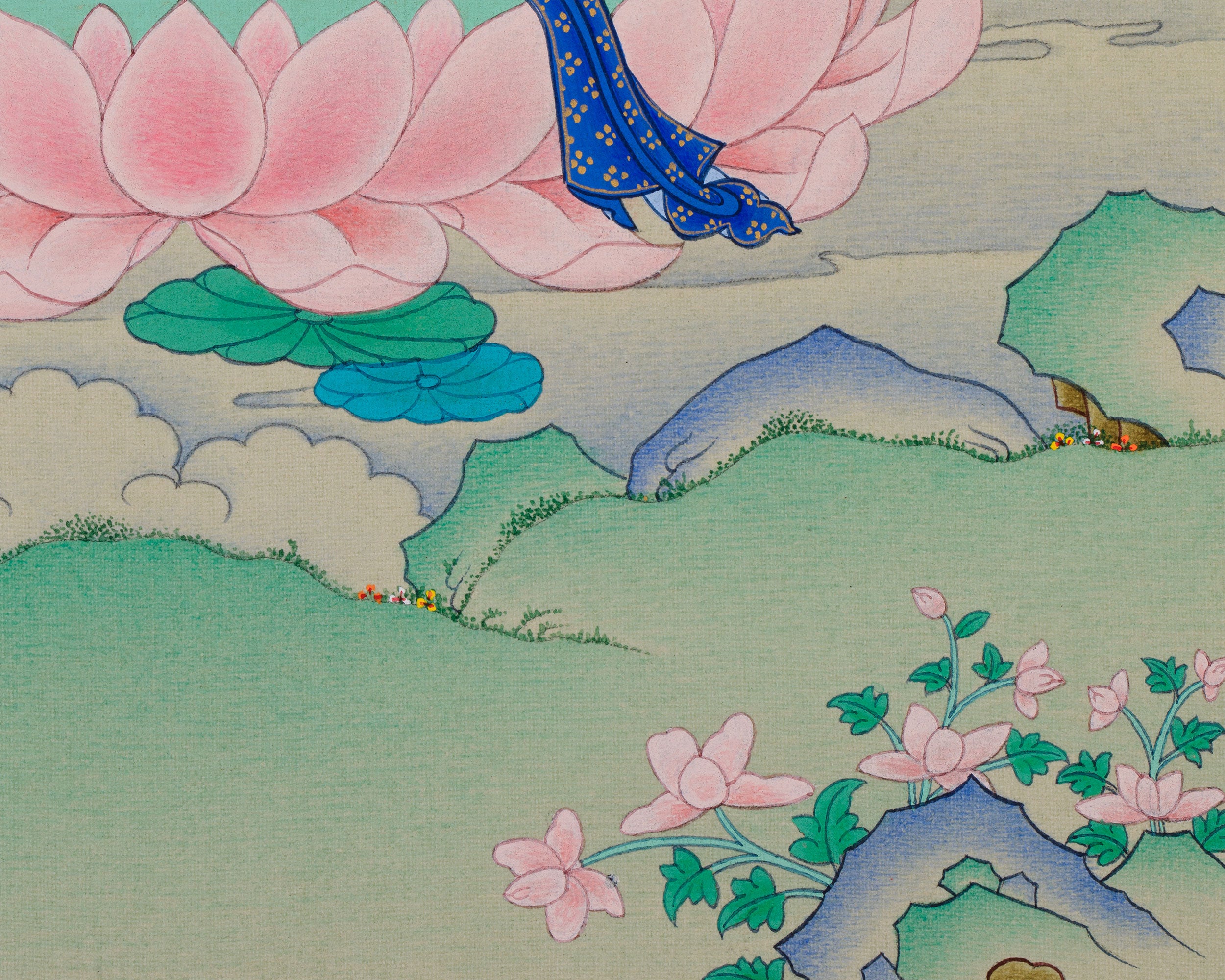 Amitayus Buddha Painting | Timeless Artwork for Health, Longevity, and Spiritual Growth