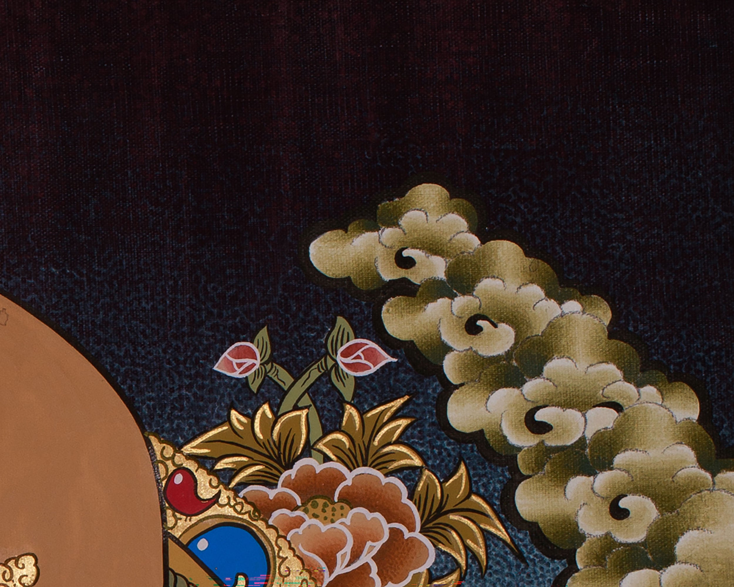 Hand-Painted Heruka Vajrasattva and Consort Thangka | Divine Union of Wisdom and Compassion
