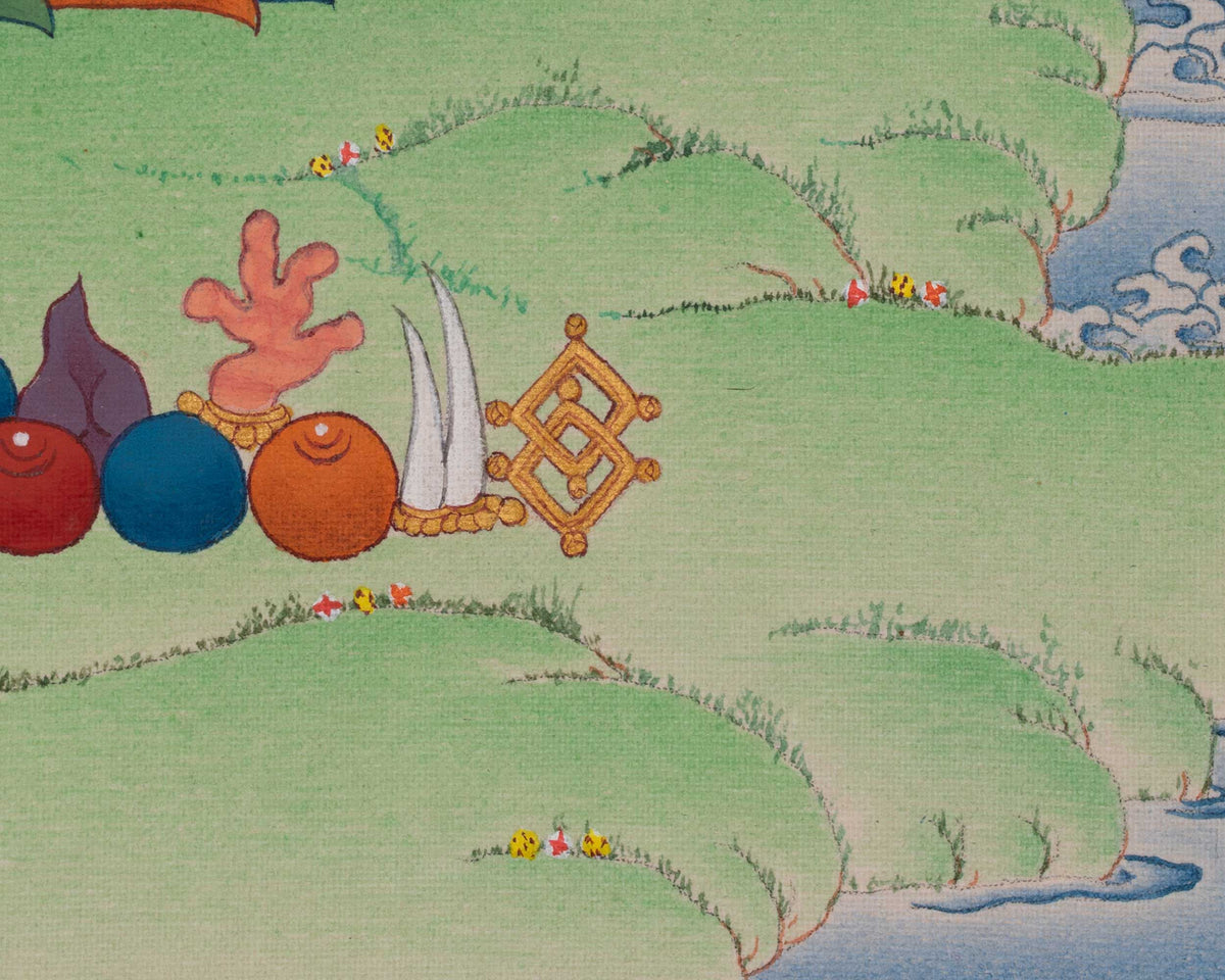 Bhaisajyaguru Buddhist Art | Medicine Buddha Painting | Sacred Buddhist Painting