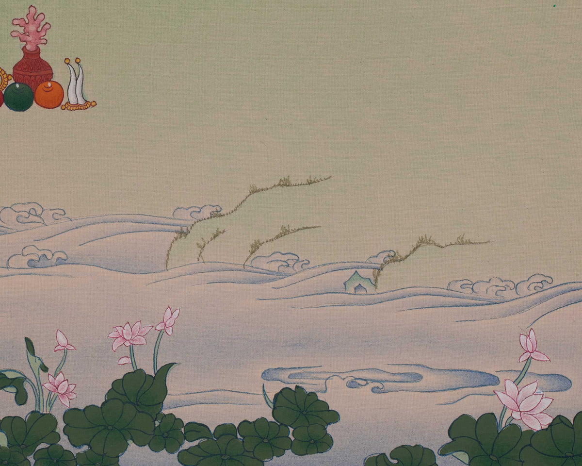 Green Tara Devotional Thangka | Shyama Tara | Compassionate Goddess