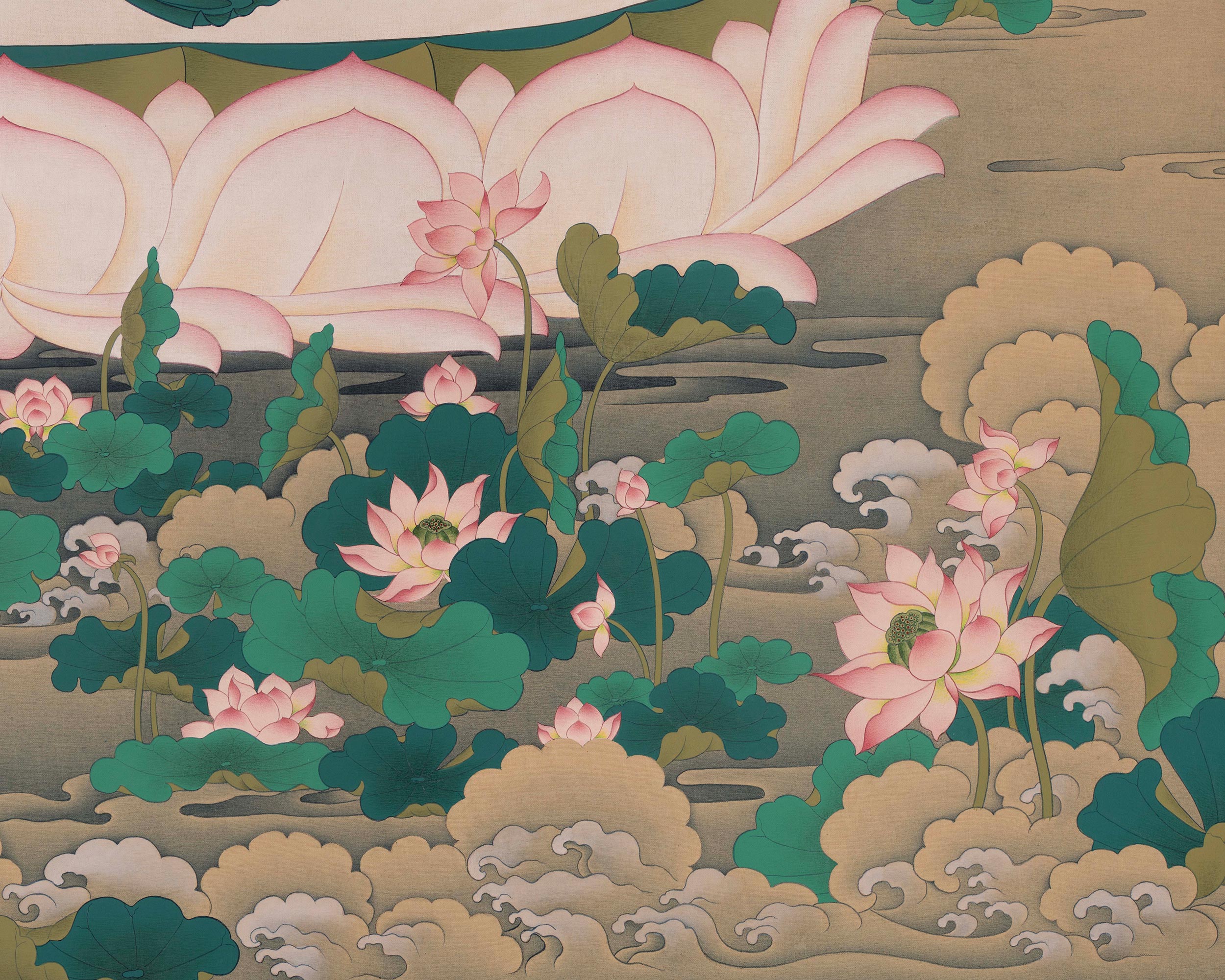Buddhist Vajrasattva Thangka | Symbolizing Purity and Spiritual Transformation