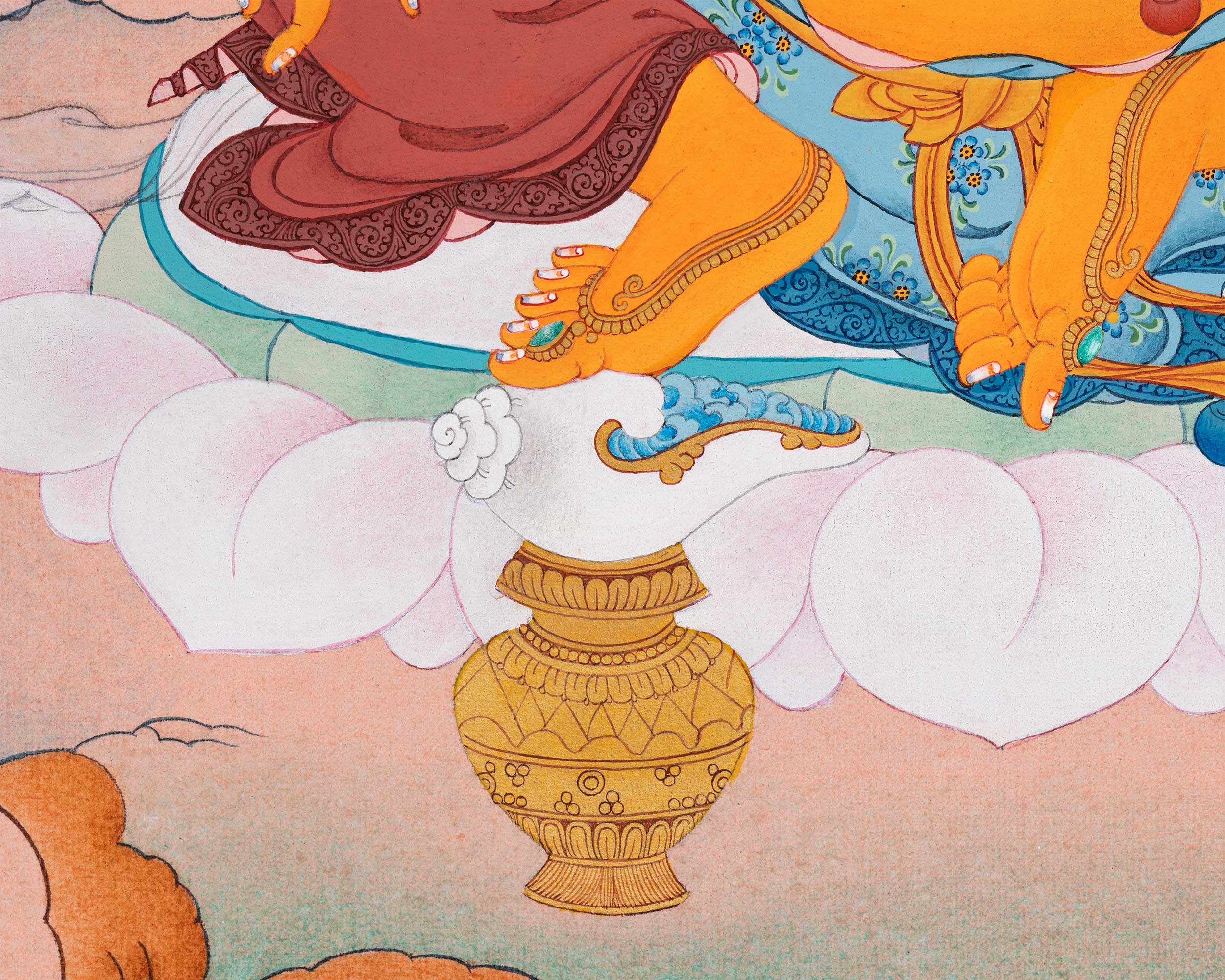 Prosperity God Jambala Thangka