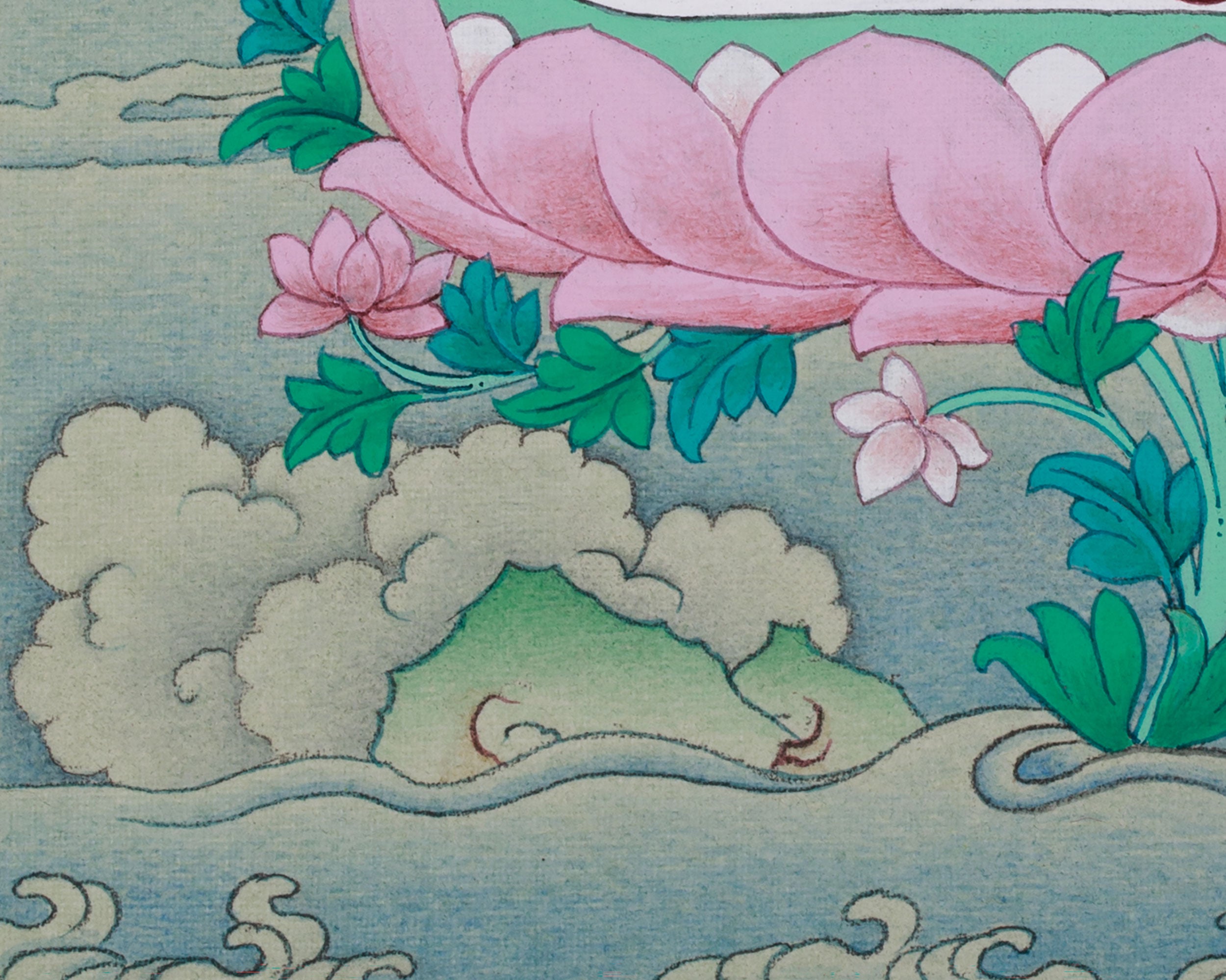 Healing Buddha Bhaisajyaguru | 24K Gold and Natural Stone Pigments