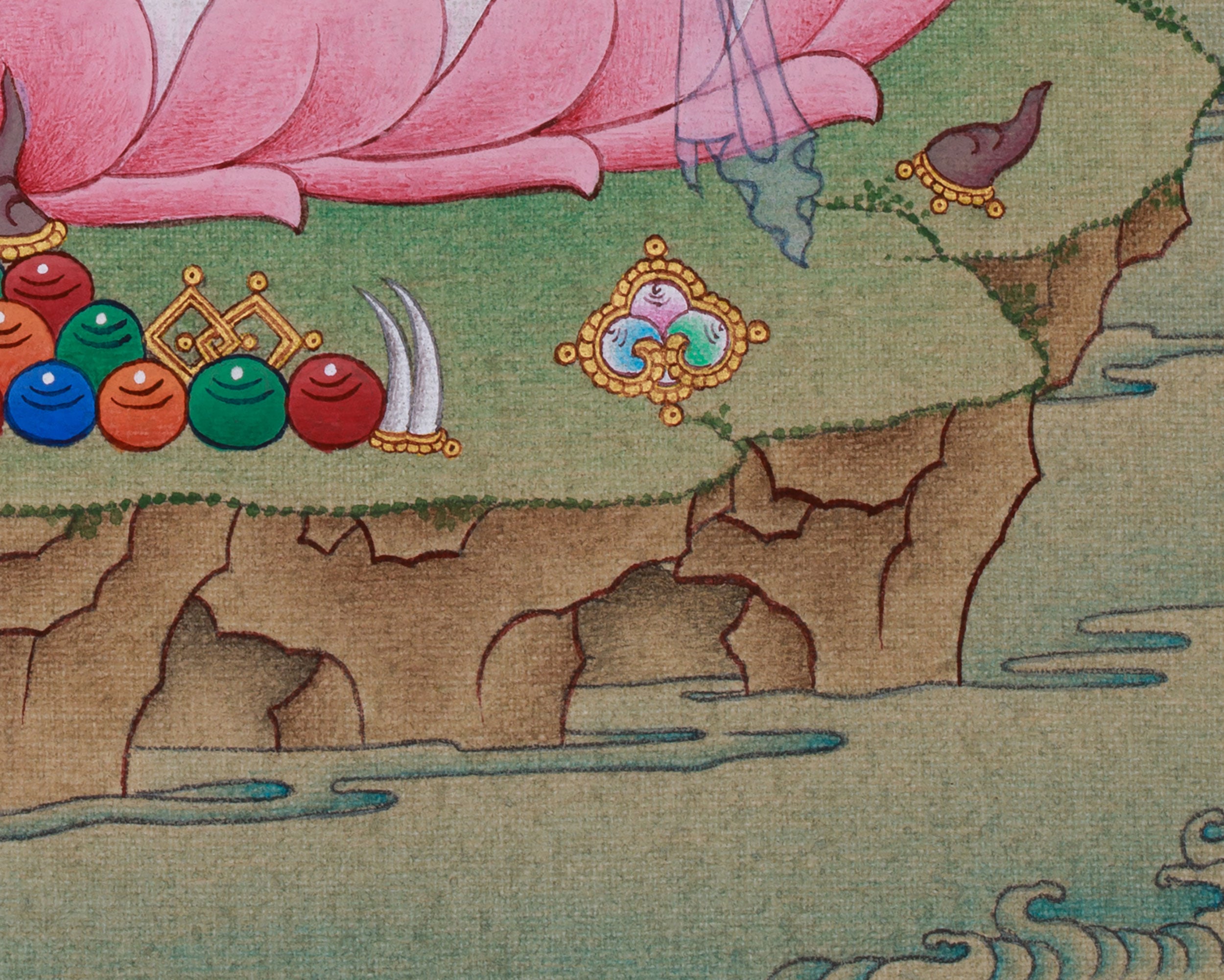 The Four Armed Chenrezig Thangka | Avalokiteshvara’s Boundless Compassion