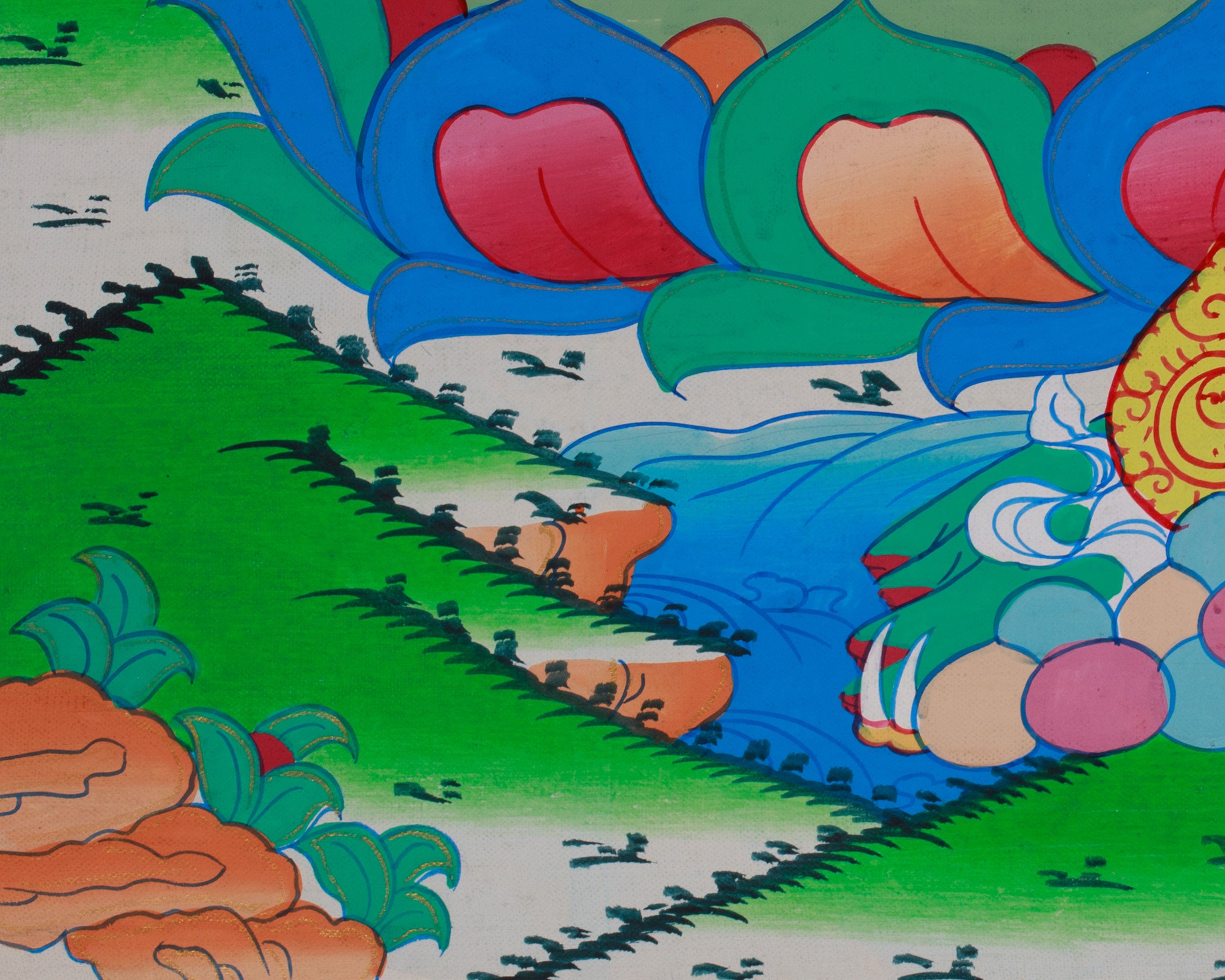 Enlightened Buddha Thangka | Authentic Depiction of Shakyamuni Buddha