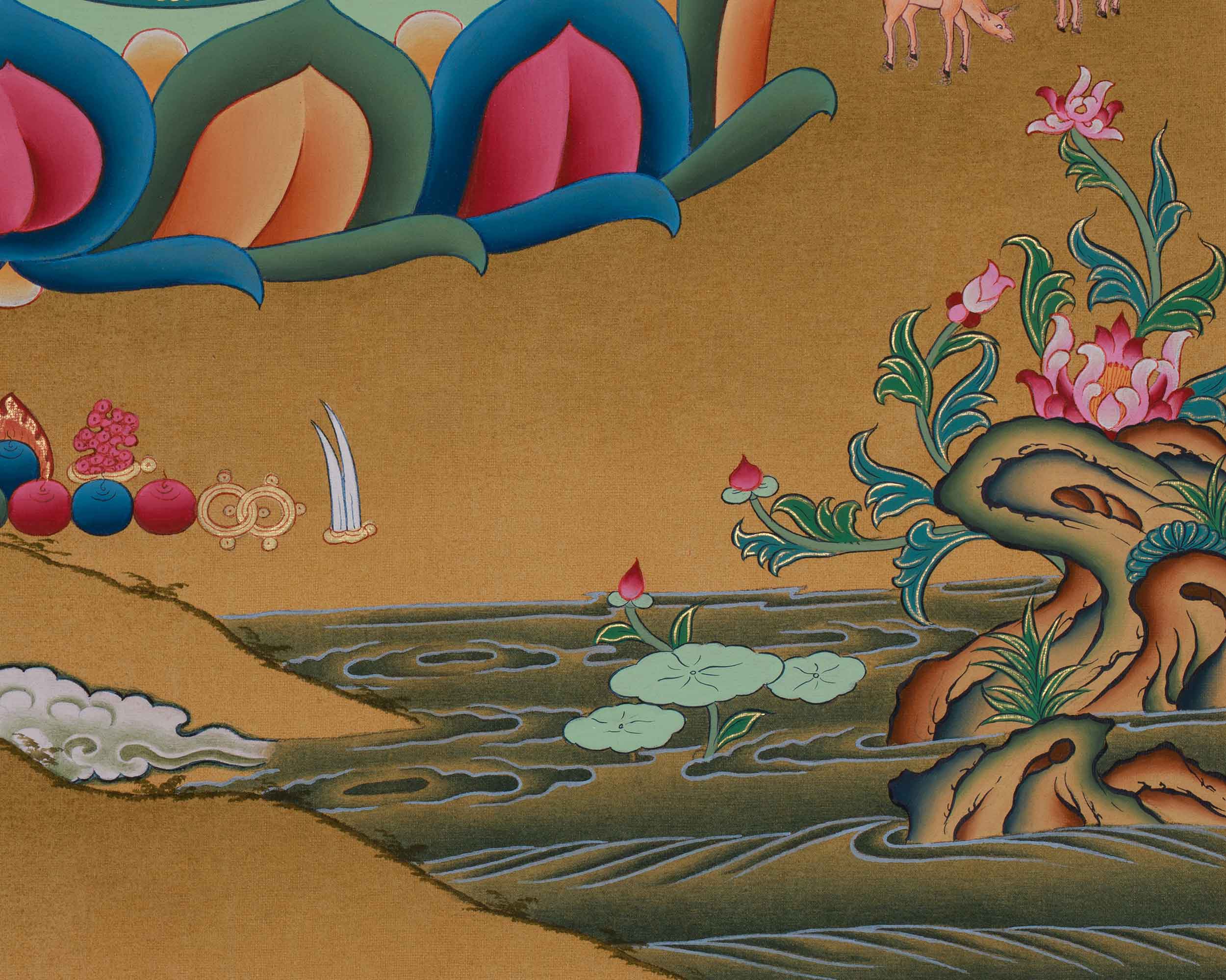 Enlightenment Shakyamuni Buddha Painting | A Sacred Depiction of the Buddha’s Awakening