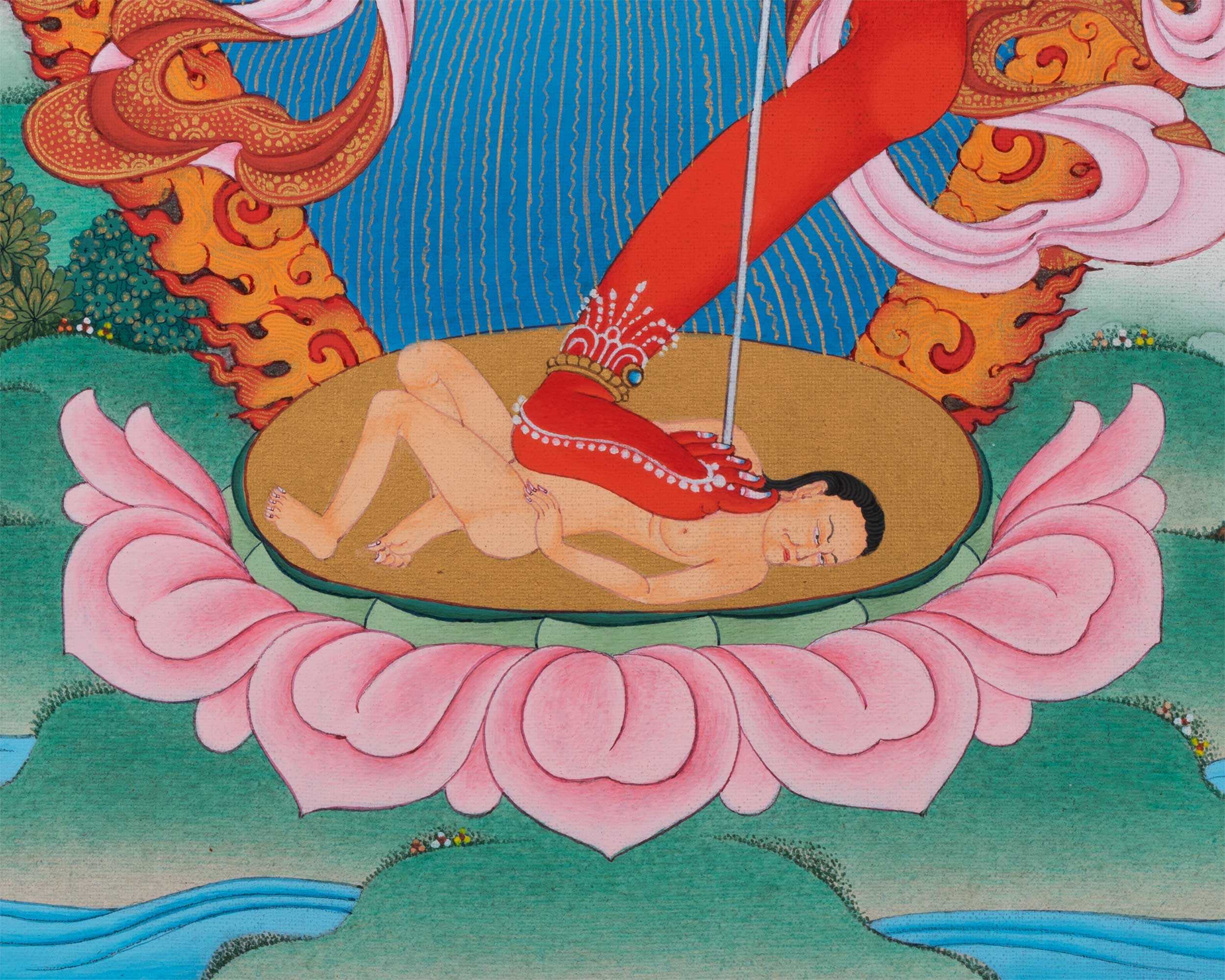Dorje Phagmo Thangka Artwork | Thangka Print Of Wrathful Compassion