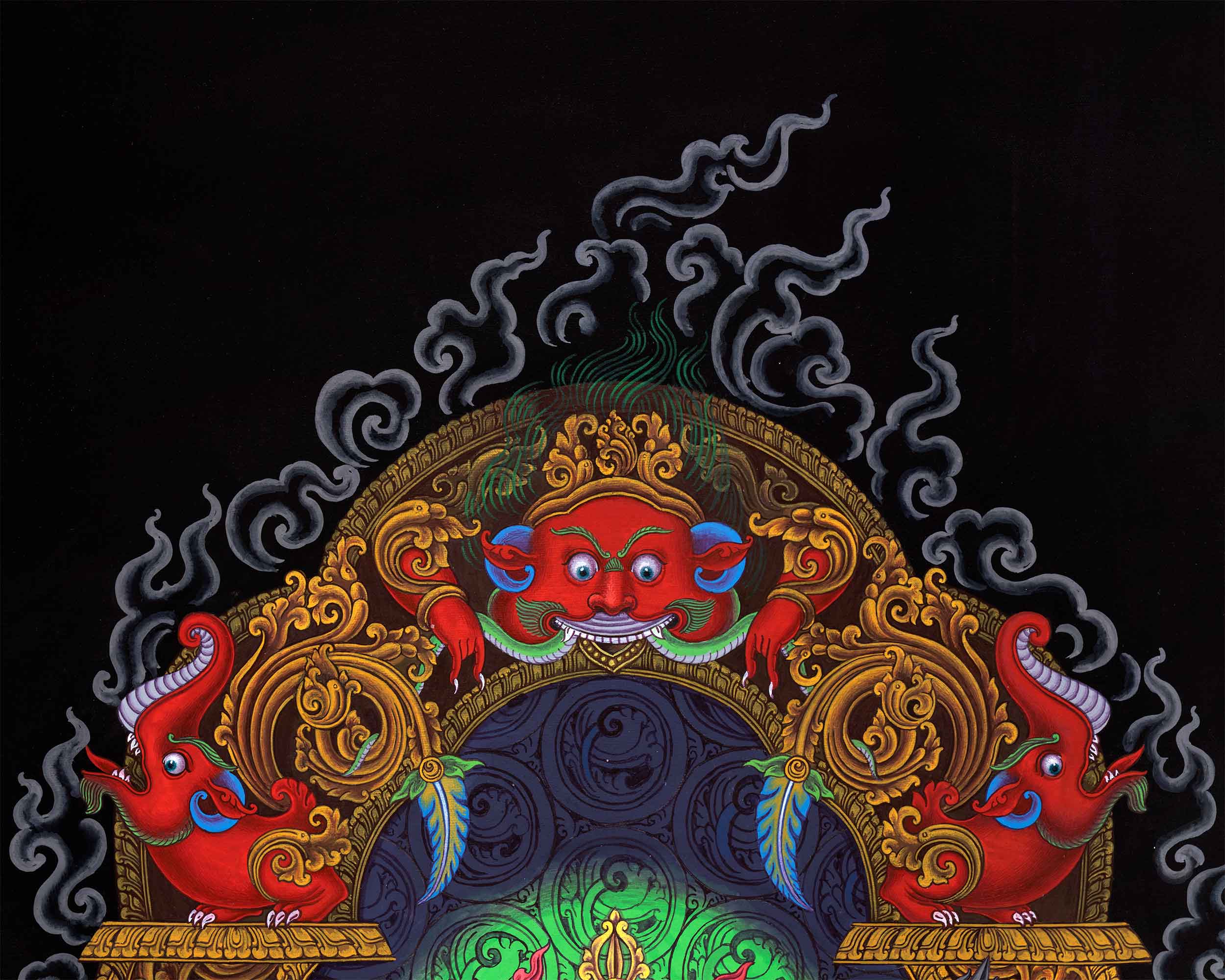 Guru Rinpoche The Lotus Born Master Of Tibetan Buddhism | Master Padmasambhava | Traditional Paubha Print