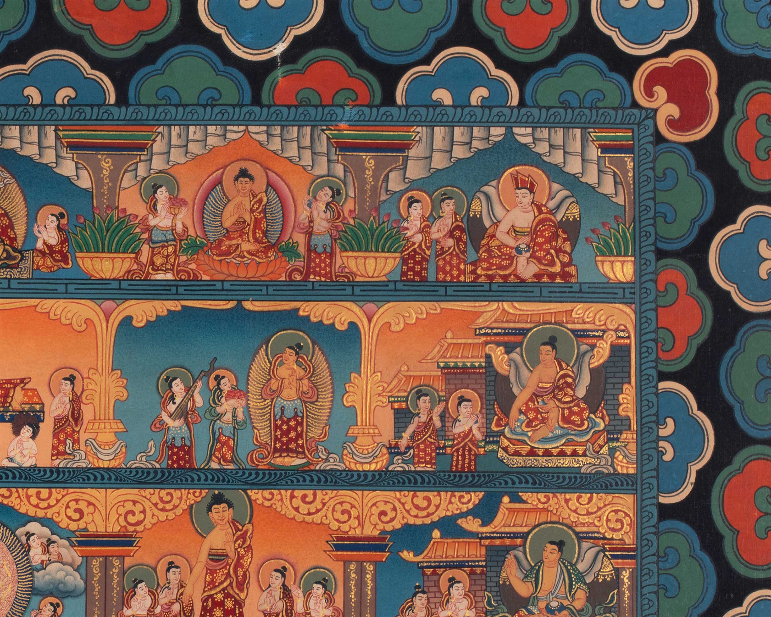 Buddhist Stupa Thangka | Buddhist Painting
