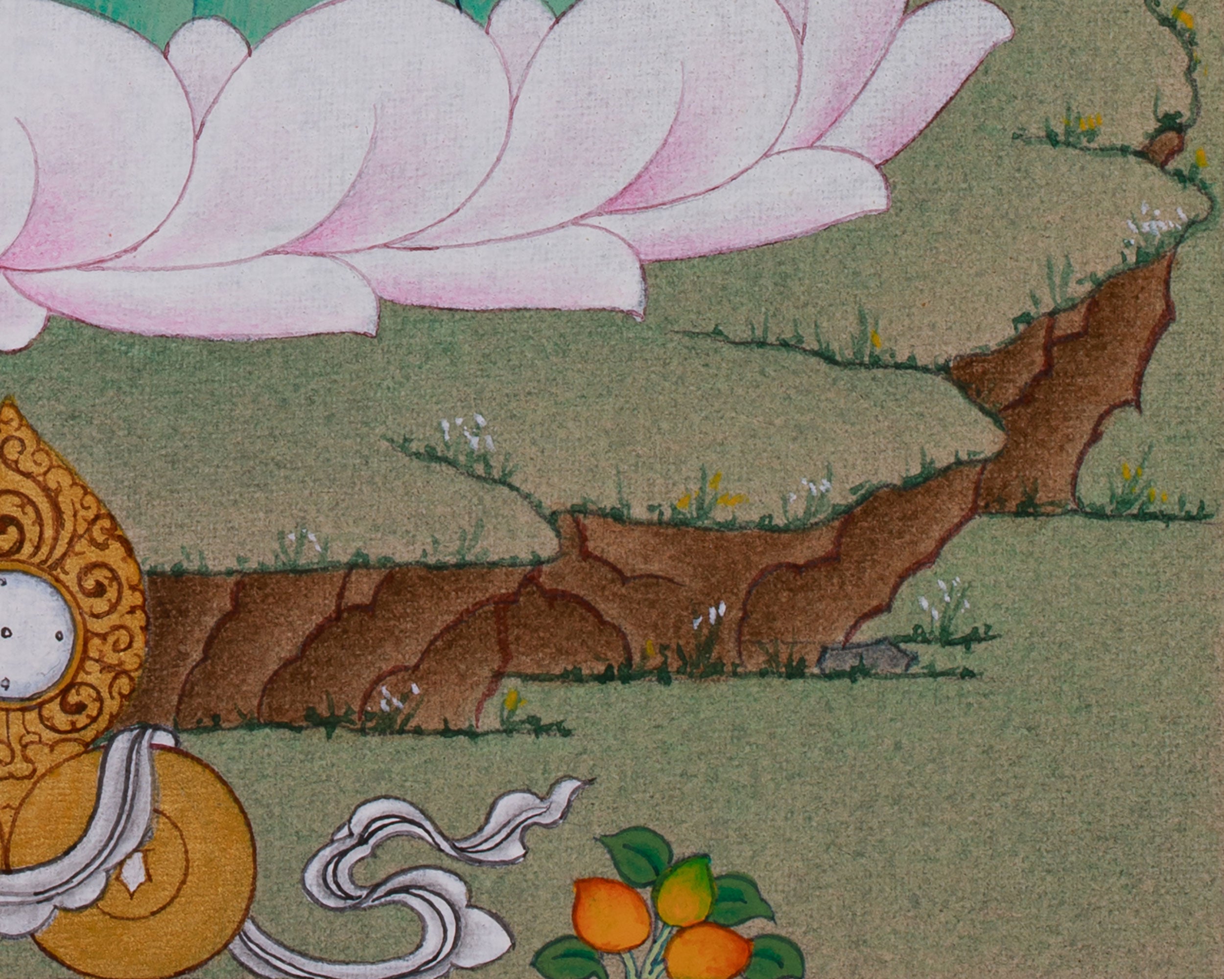 Peaceful Deity Shakyamuni Buddha Thangka | A Symbol of Enlightenment
