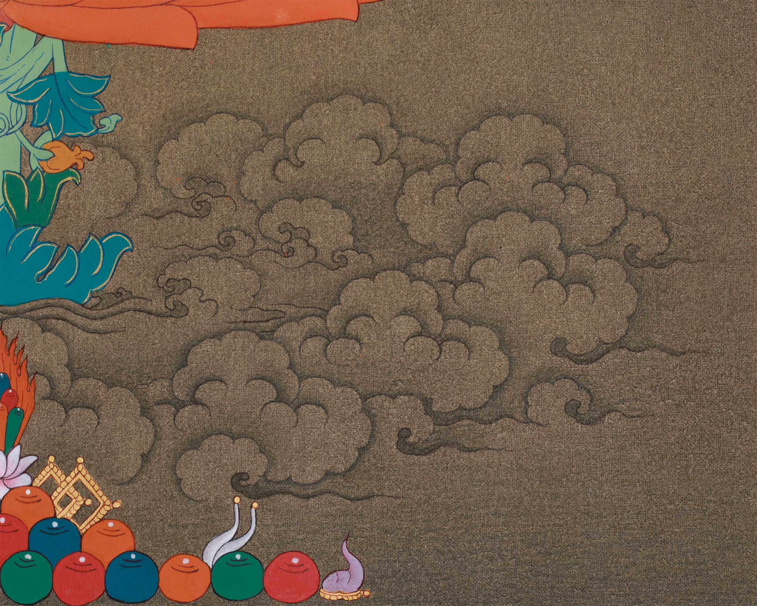 Tibetan Bodhisattva Green Tara Painting | Goddess of Compassion and Swift Action