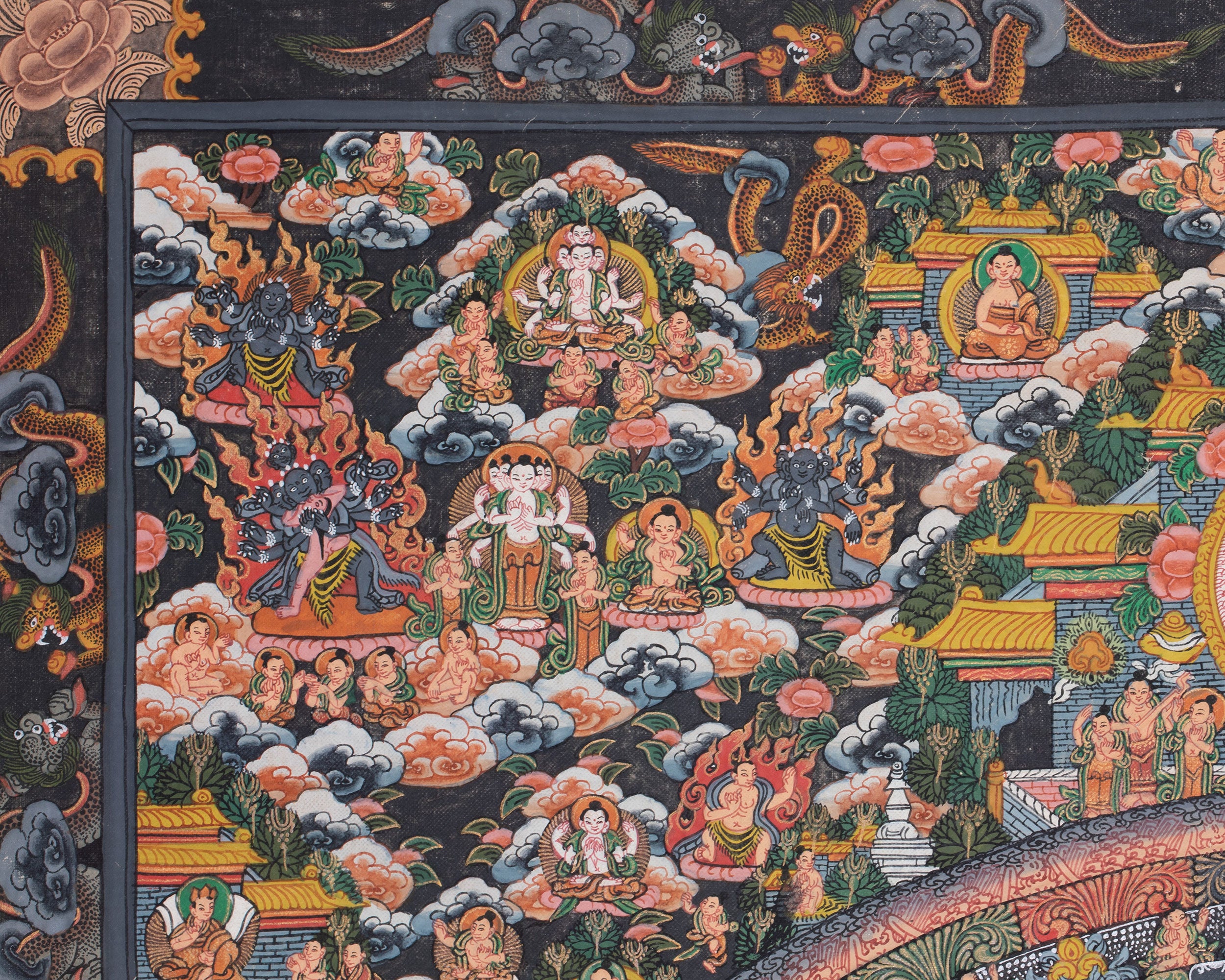 Traditional Buddha Mandala Thangka |Transformative Tibetan Spiritual Art