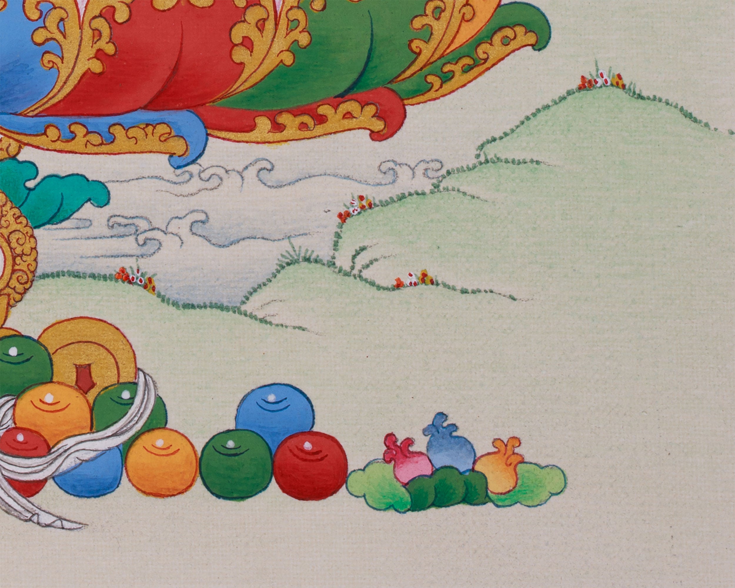 Small Medicine Buddha Thangka | Supreme Healer & Protector