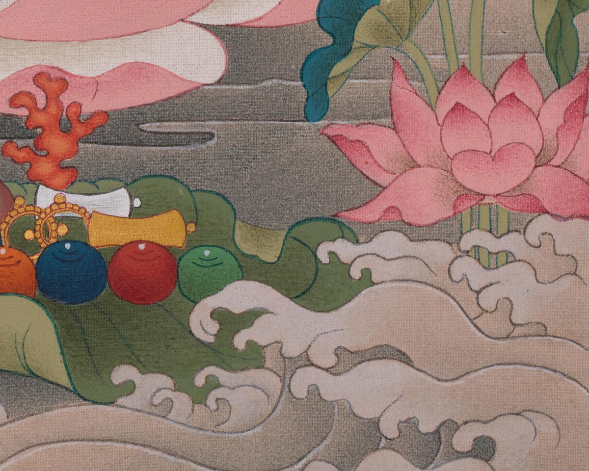 Medicine Buddha Traditional Art | Bhaisajyaguru Thangka | Tibetan Buddhism Artwork