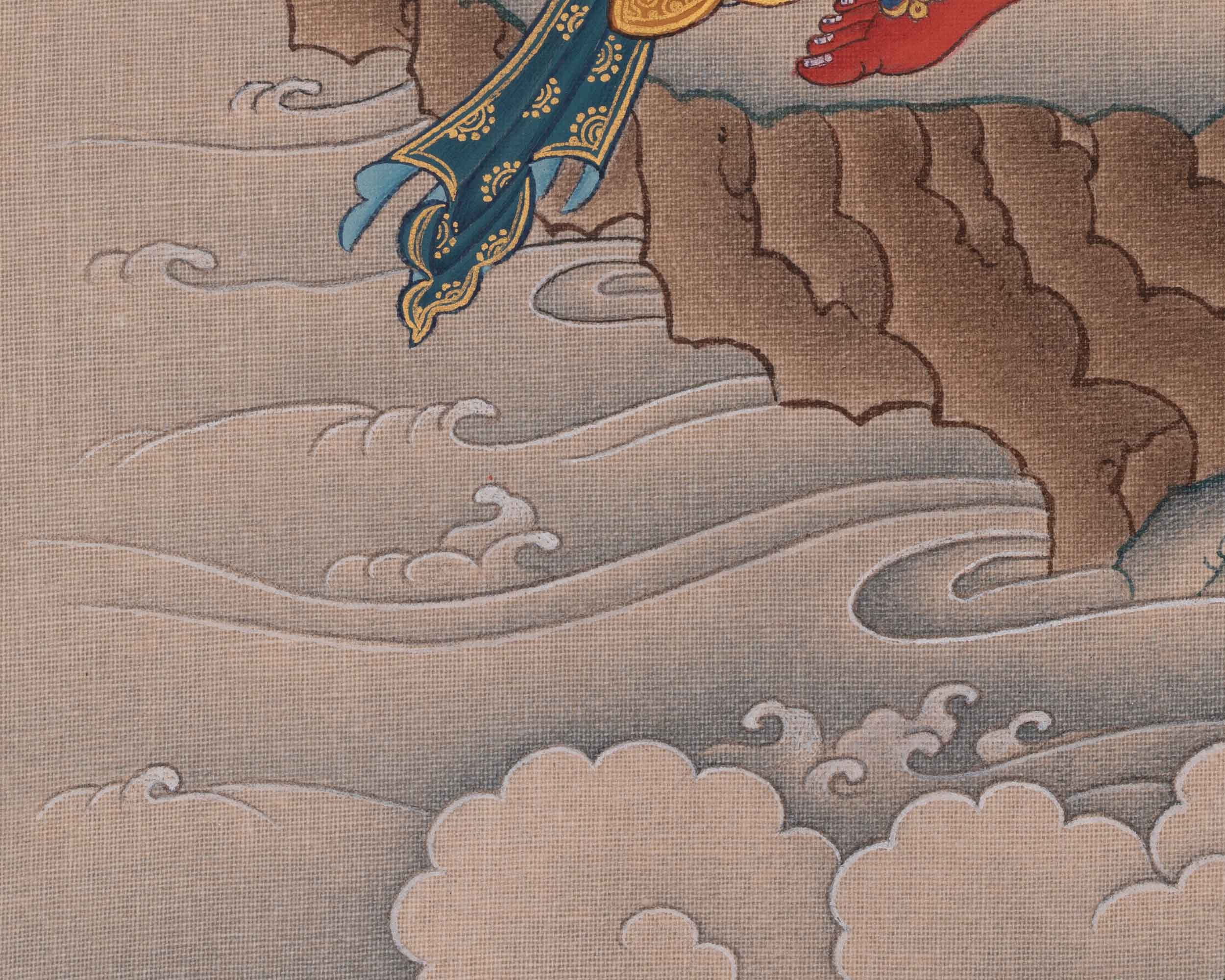 Red Tara Buddhist Art | Embodies The Power of Magnetization, and Transformation