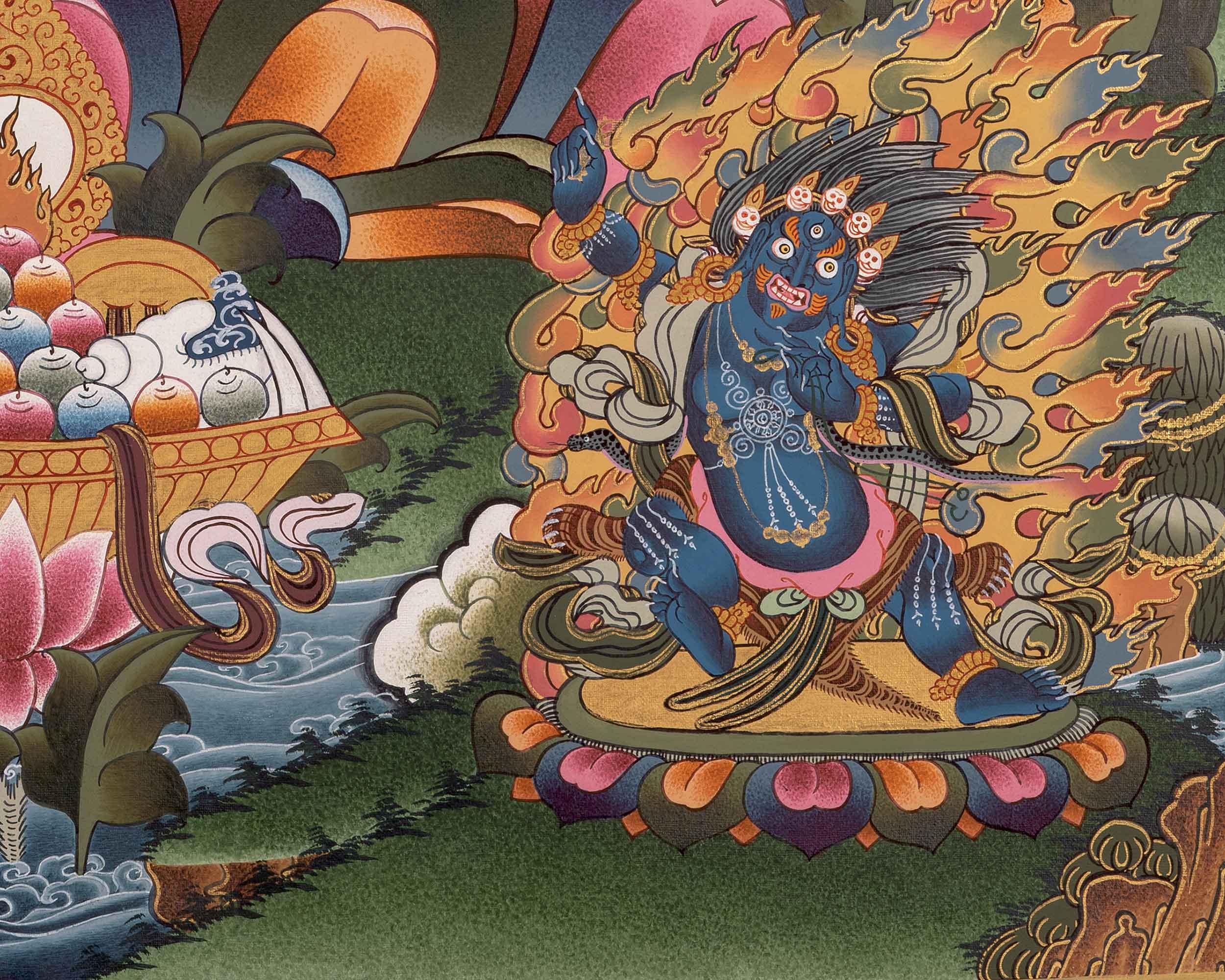 Bodhisattva Four-Armed Chenrezig Thangka | Embodying the Compassion of Avalokiteshvara