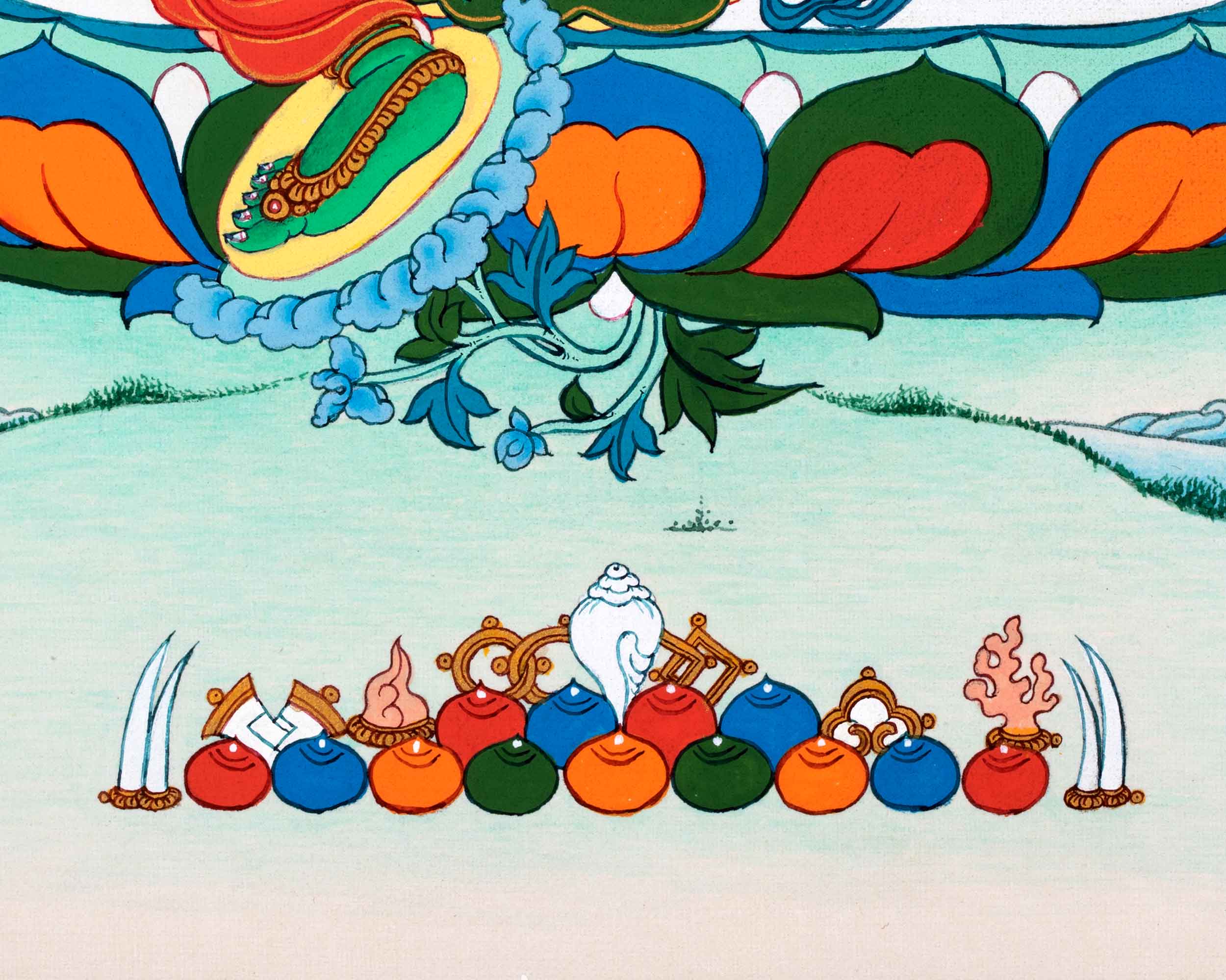 Empower Your Spiritual Journey With Green Tara | Sacred Hanpainted Thangka