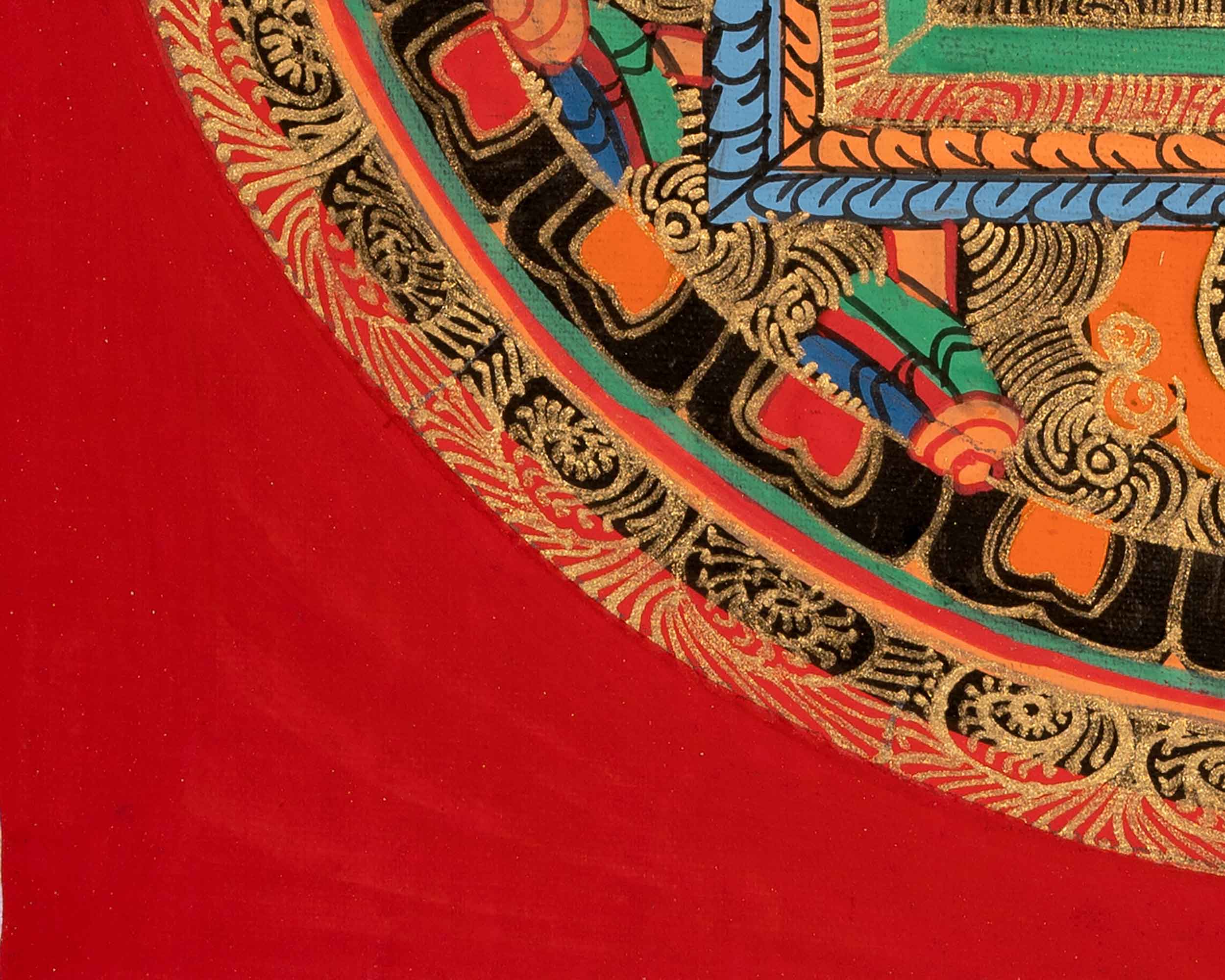 Tibetan Mantra Mandala | Vibrant Symbolism for Mindfulness and Balance