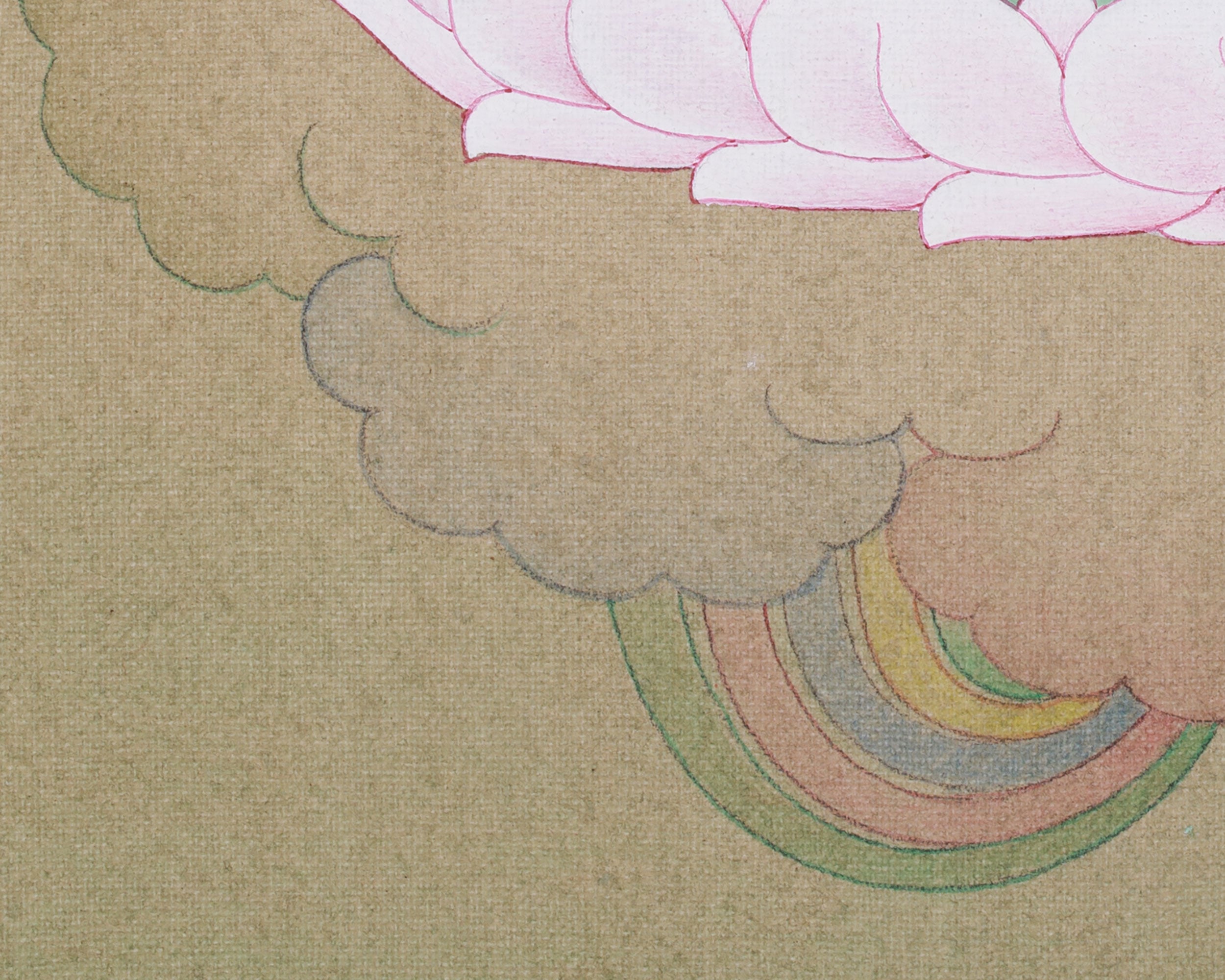 Mini Saraswati Thangka | Wisdom Goddess Wall Hanging