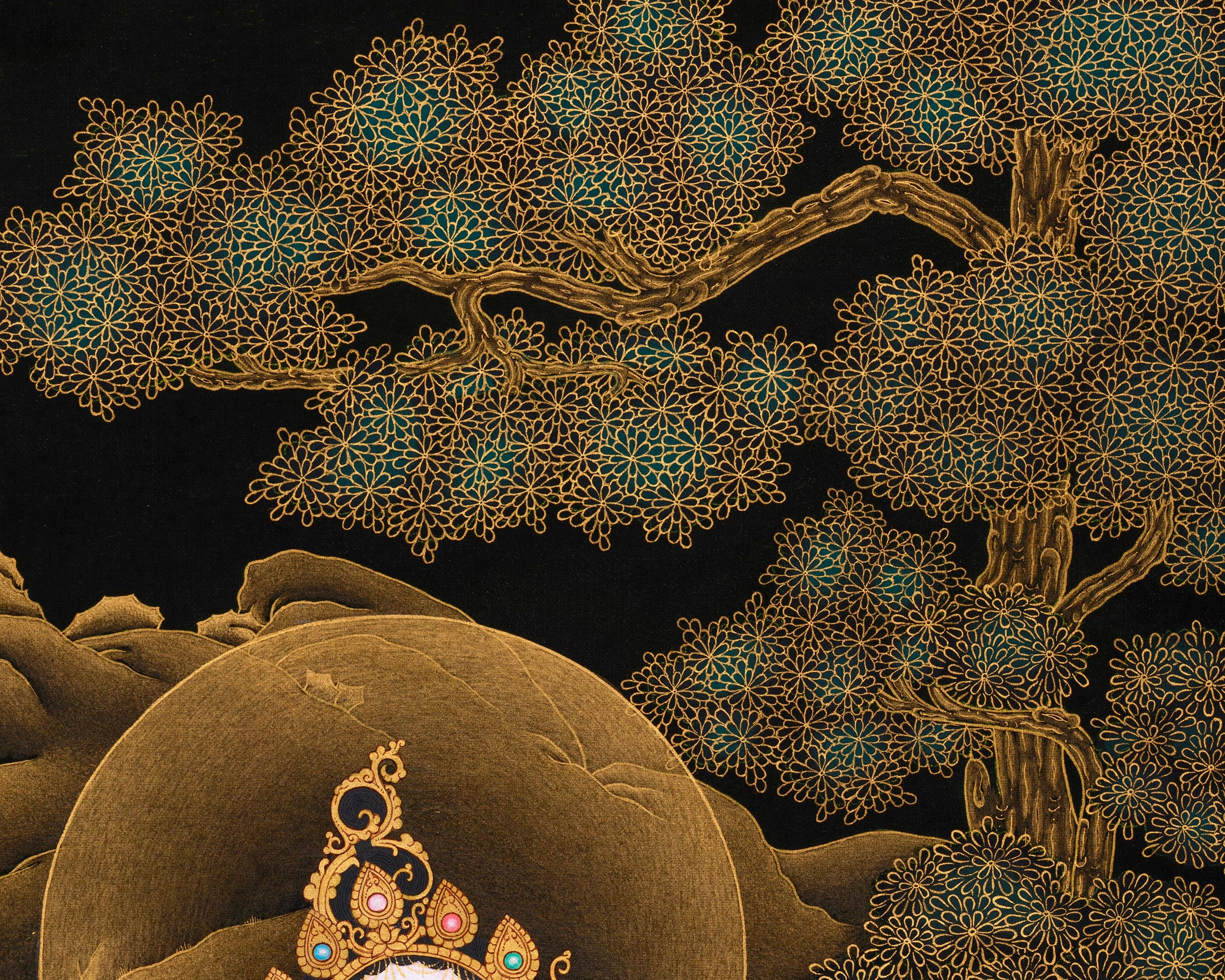 Sita Tara 24K Gold Thangka | Divine Feminine | Compassion and Healing Art