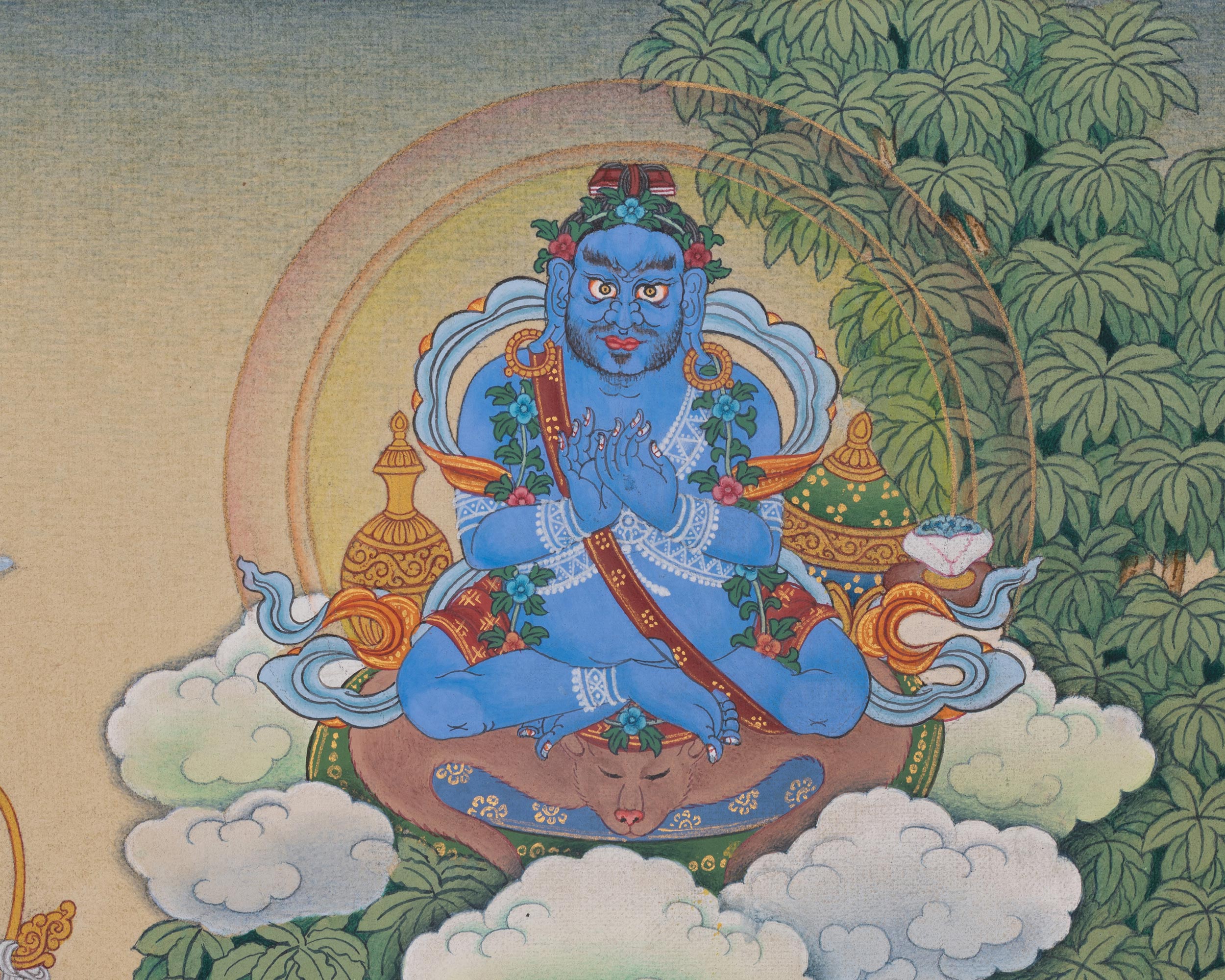 Virupa Artwork | Mahasiddha Thangka | Sakya Lineage Master | Meditation Altar