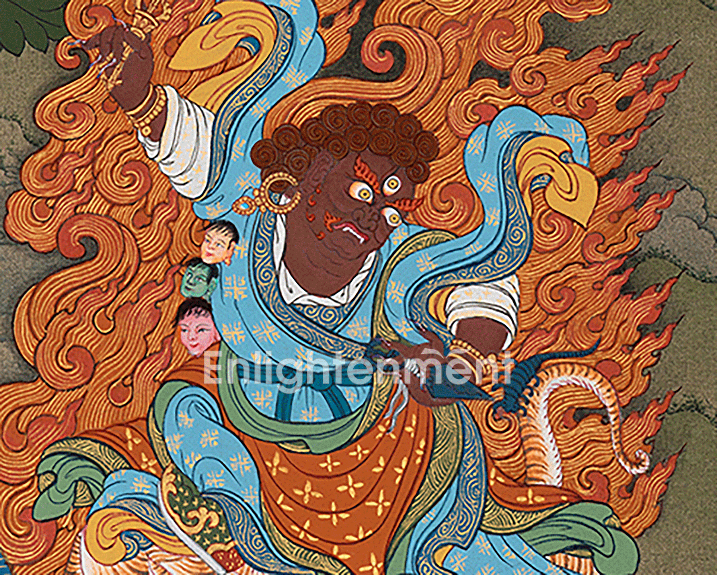 Traditional Hand Painted Guru Sangye Thangka | Art Of Guru Rinpoche, The Lotus Born
