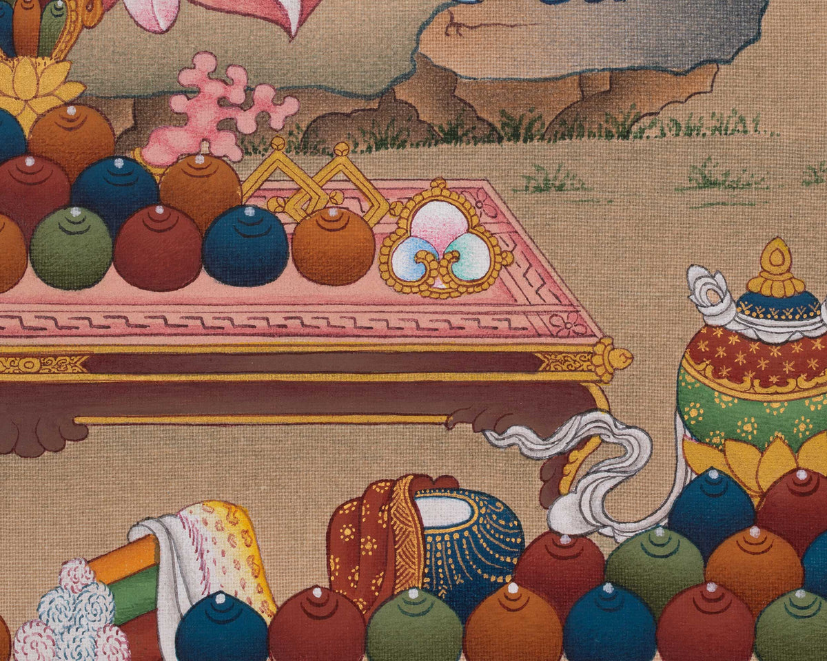 Dzambhala Prosperity Deity Artwork | Symbolizied Wealth and Spiritual Abundance