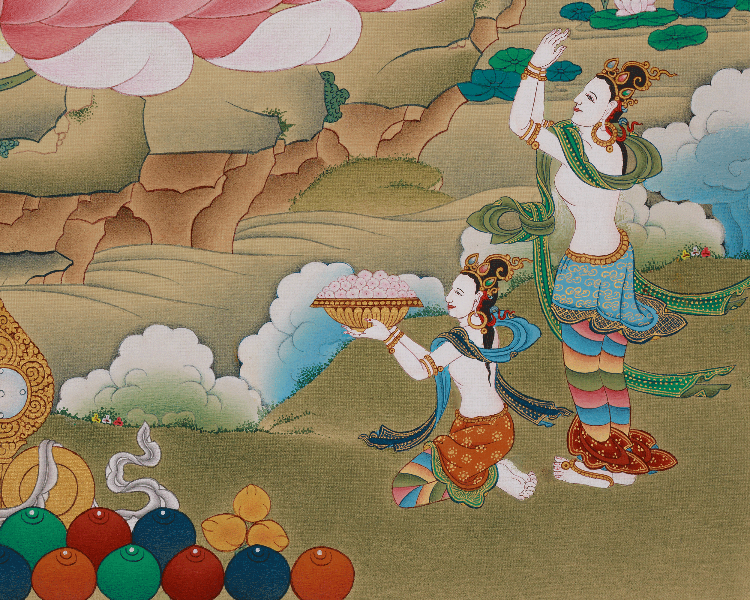 Green Tara Meditation Art | Compassion and Protection Deity