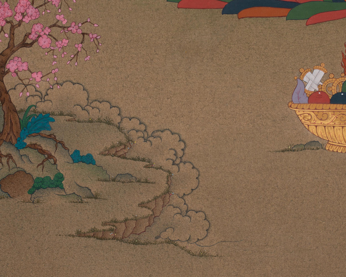 Siddhartha Gautama Meditation Art | Shakyamuni Buddha | Traditional Painting