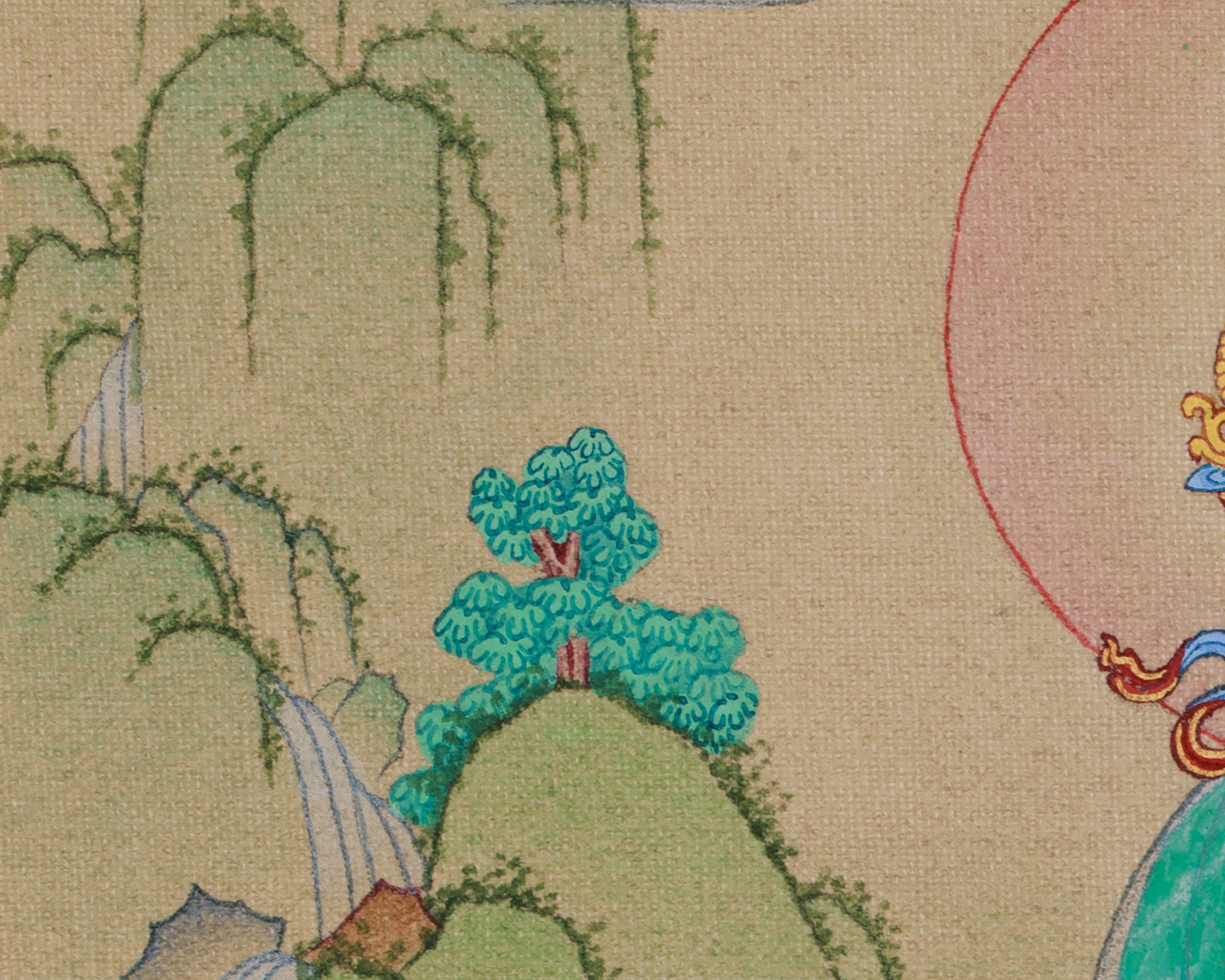 Bodhisattva Green Tara Painting | Compassionate Goddess of Healing and Protection