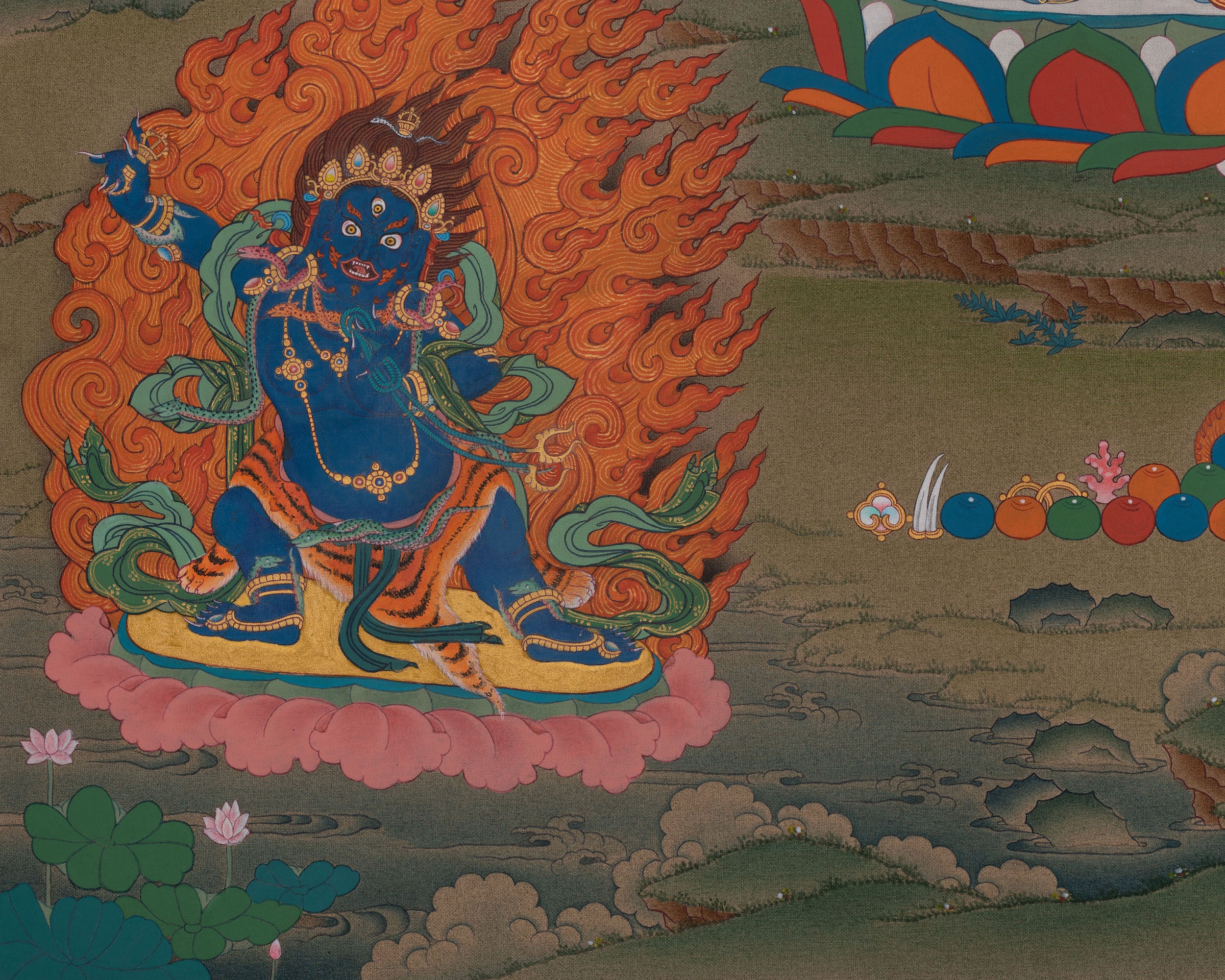 Chenrezig Compassionate Thangka | Bodhisattva Deity | Himalayan Artwork